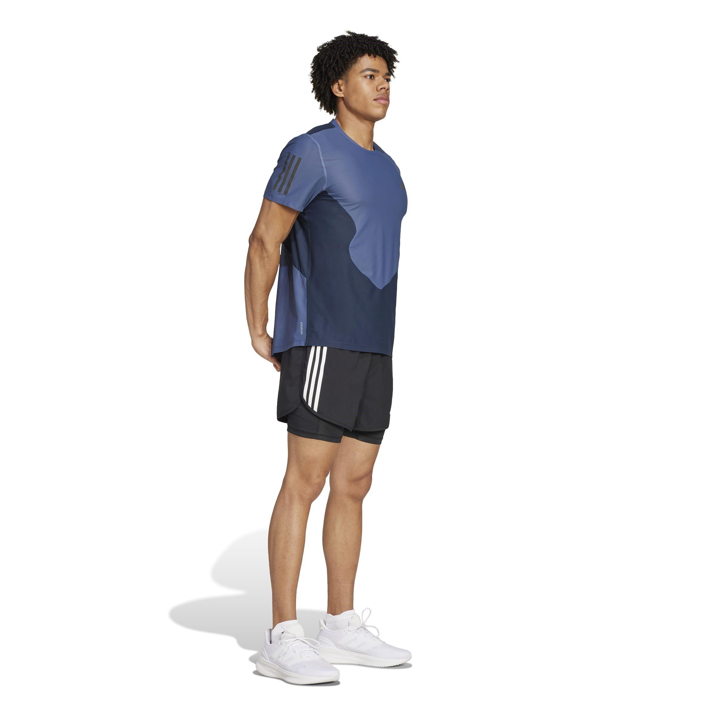 Inkt - adidas - Own the Run Colourblock AEROREADY T-Shirt Mens - 6