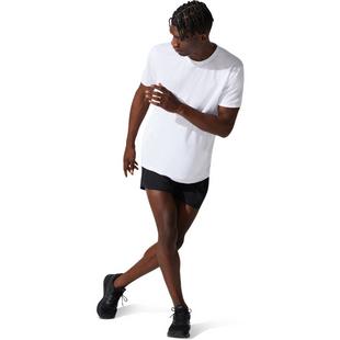Black - Asics - Silver 5 Inch Mens Running Shorts - 3