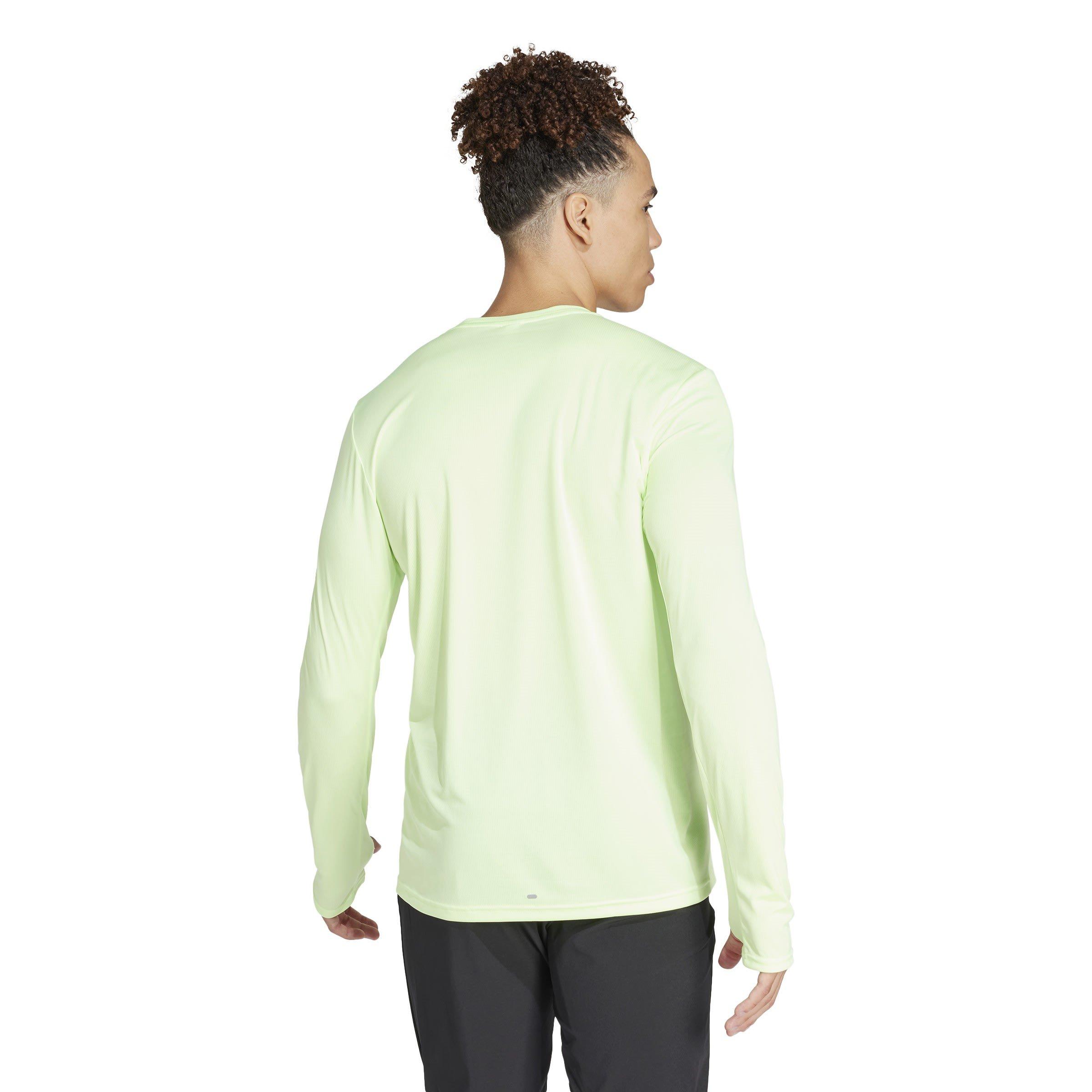 Green Spark - adidas - Run It Mens Long Sleeve Performance T Shirt - 3