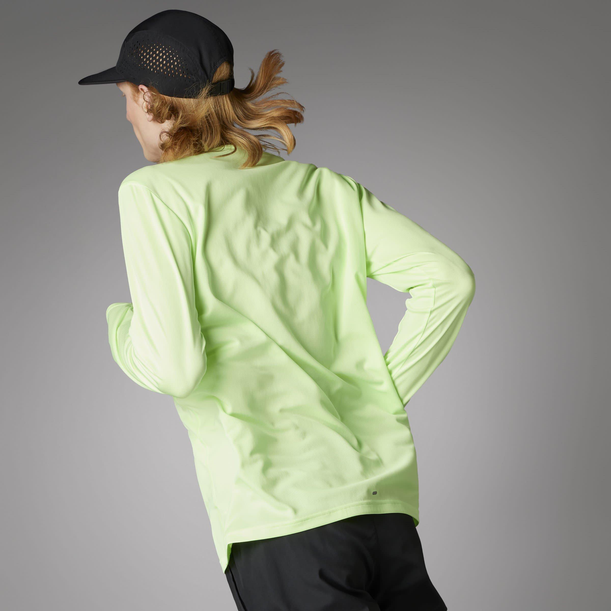 Green Spark - adidas - Run It Mens Long Sleeve Performance T Shirt - 8