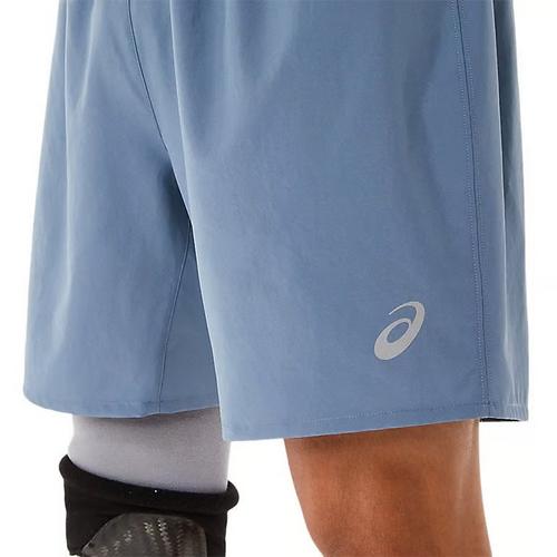 Steel Blue - Asics - Silver 7 Inch Mens Performance Shorts - 5