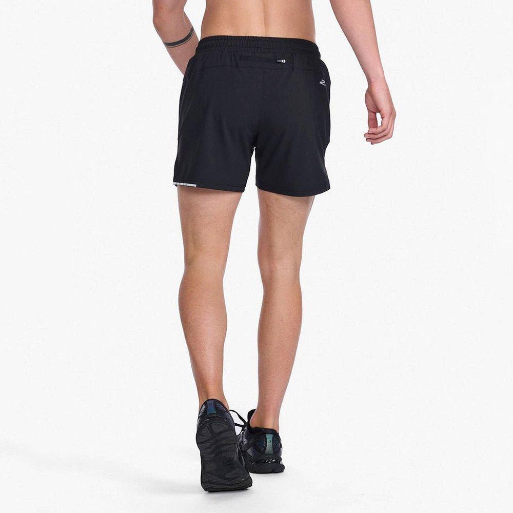 Black/Silver - 2XU - Aero 5-Inch Shorts - 2