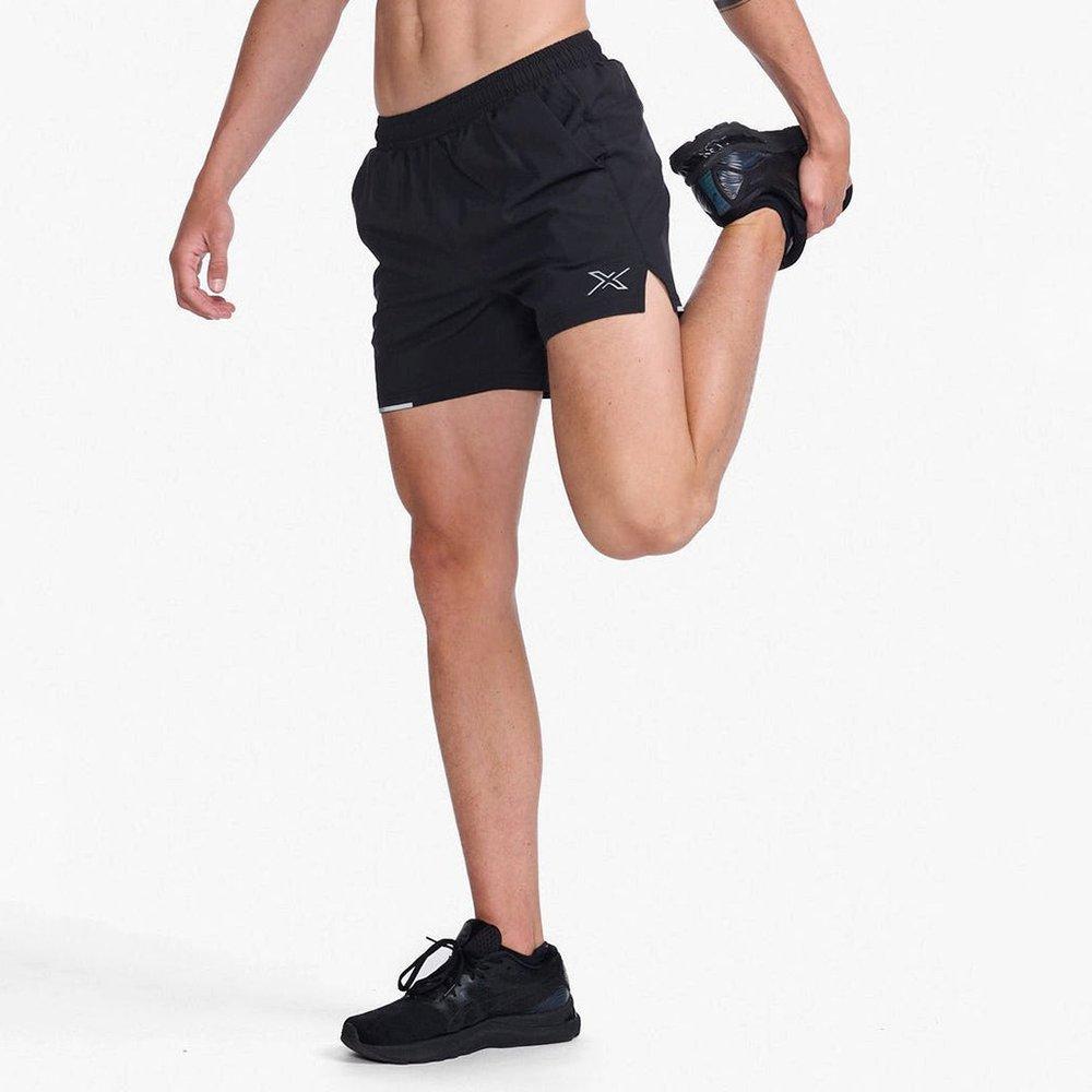 Black/Silver - 2XU - Aero 5-Inch Shorts - 3