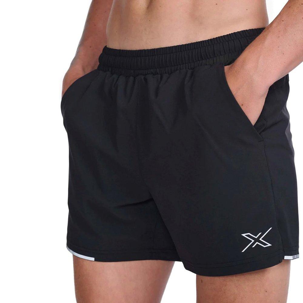 Black/Silver - 2XU - Aero 5-Inch Shorts - 5
