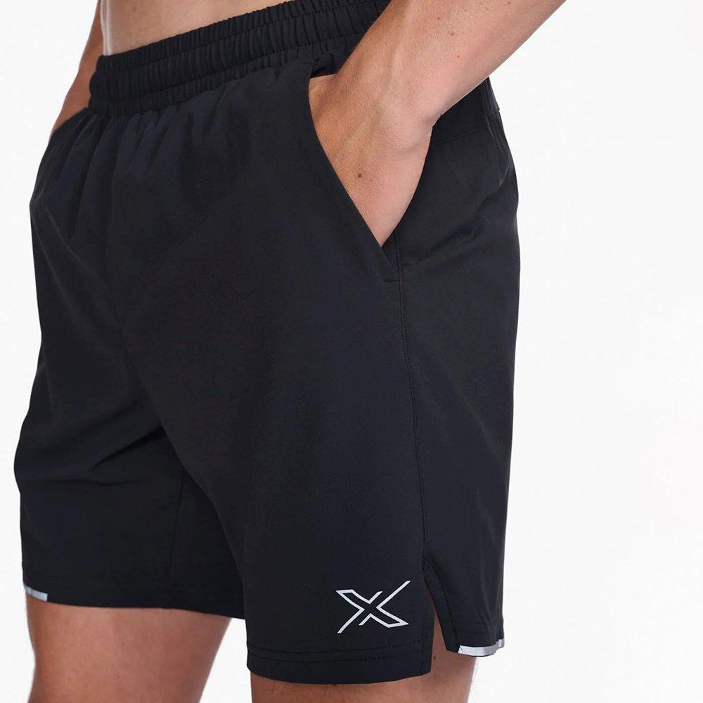 Black/Silver - 2XU - Aero Performance Running Shorts - 5