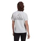 Blanc - adidas - Marimekko X  Running T-Shirt Womens Top - 3