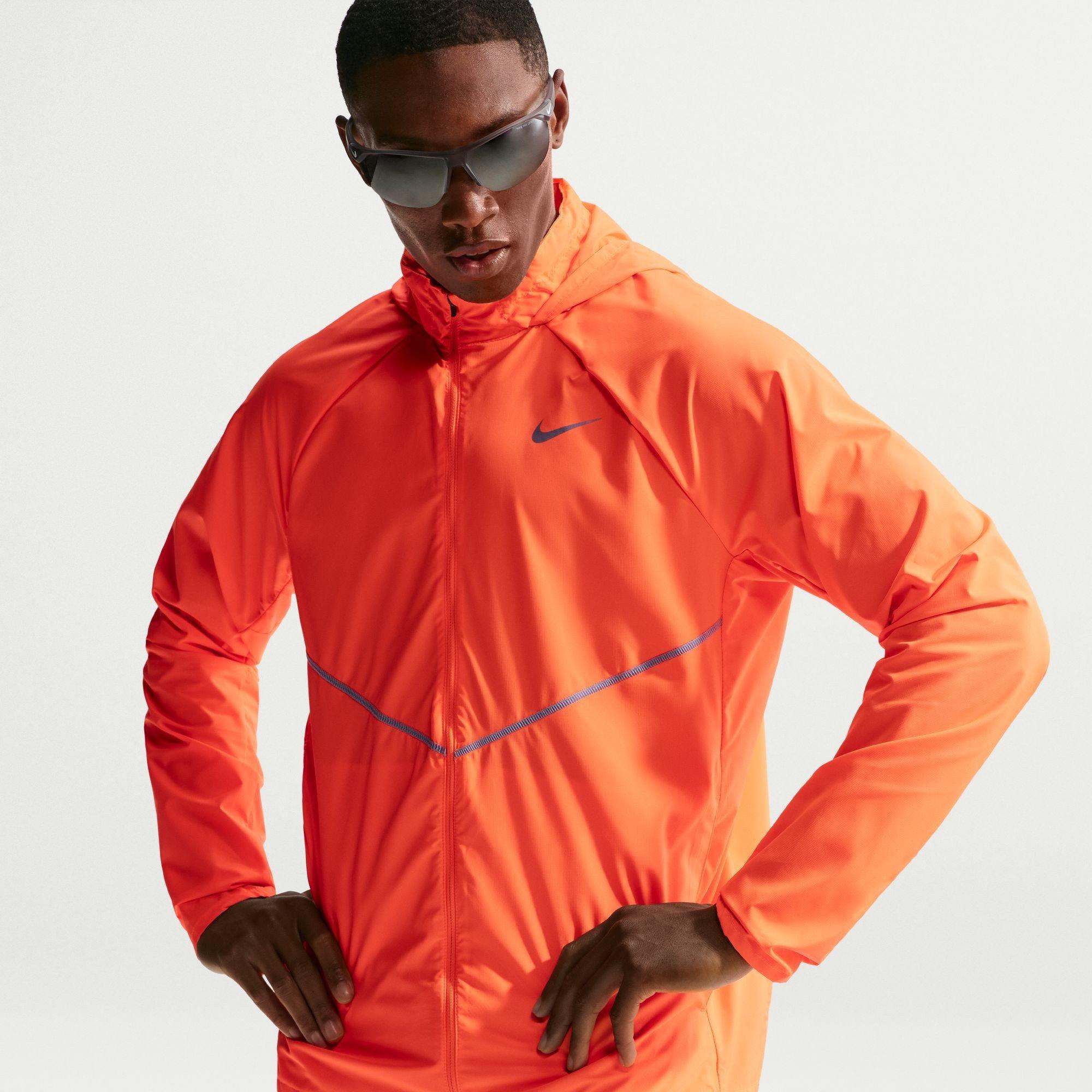 Nike Men's Miler Repel Running Jacket - Total Orange - 2XL