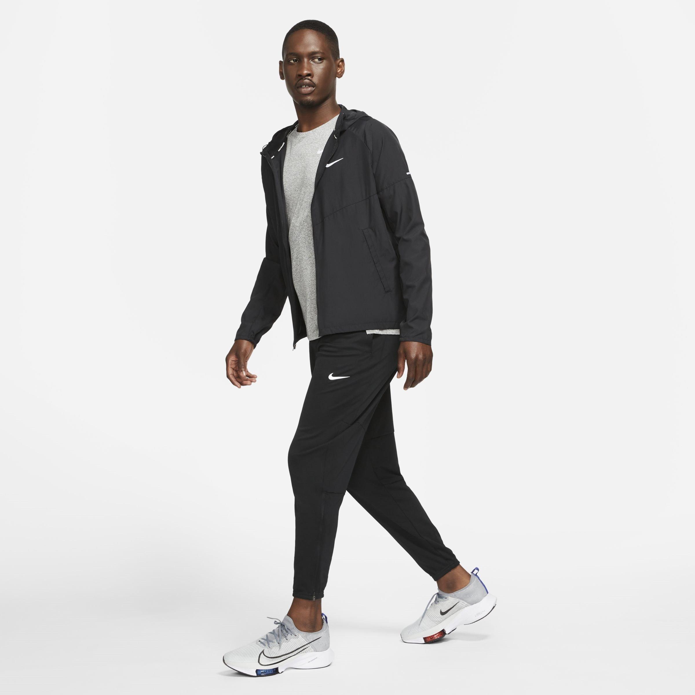 Schwarz/Reflektierend - Nike - Miler Men's Repel Running Jacket - 7