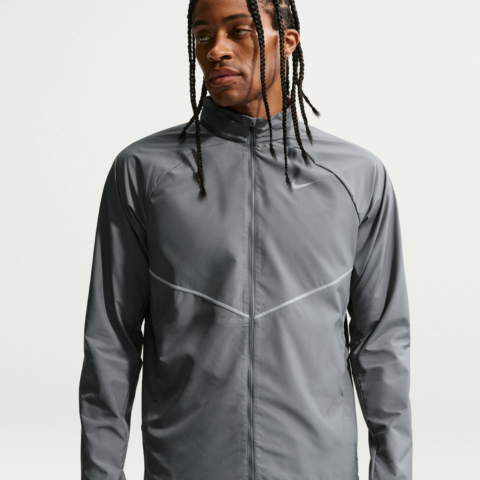 Nike Men's Miler Repel Running Jacket - Smoke Grey - L
