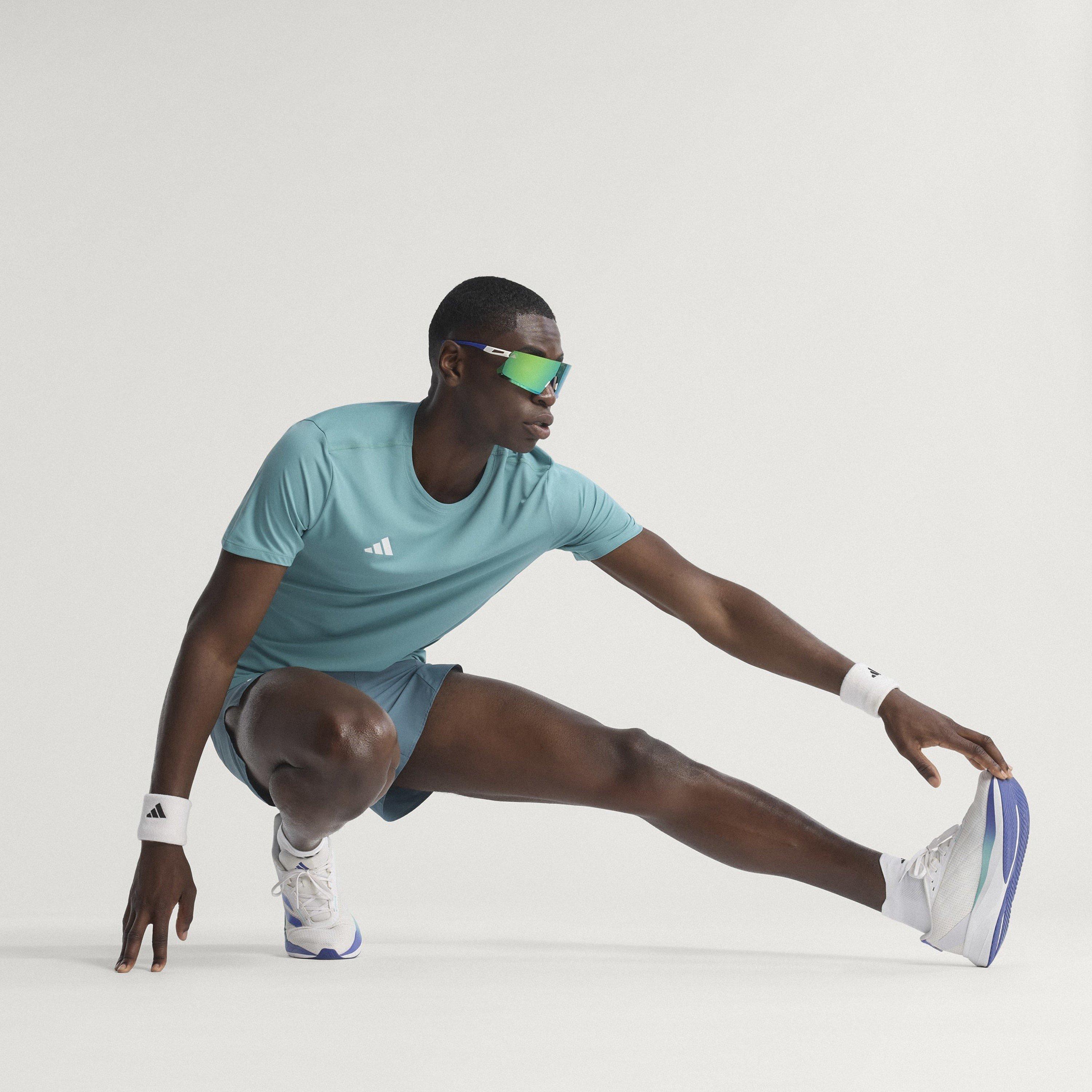 Pudder Teal - adidas - Adizero Essentials Running T-Shirt Mens - 11