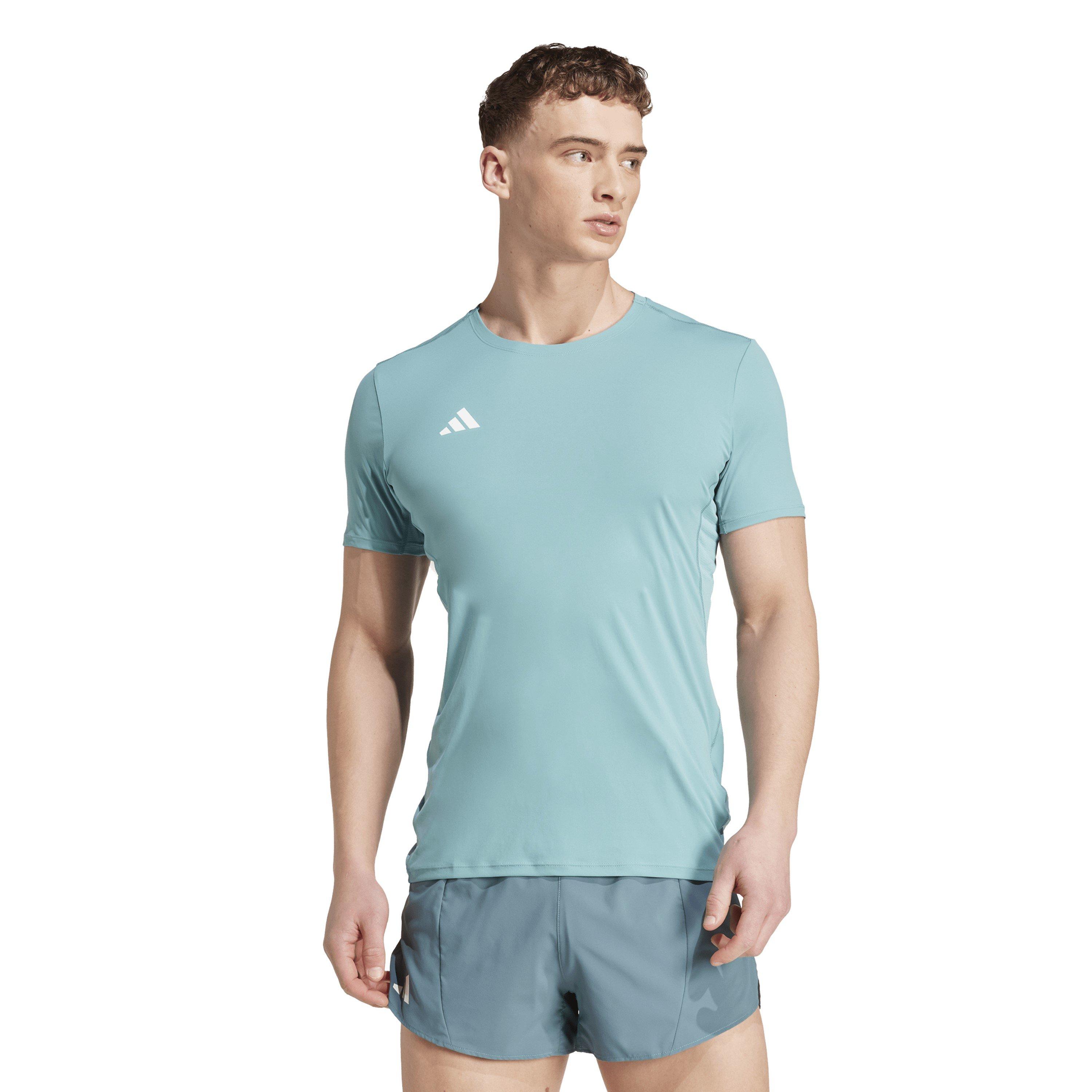 Pudder Teal - adidas - Adizero Essentials Running T-Shirt Mens - 3