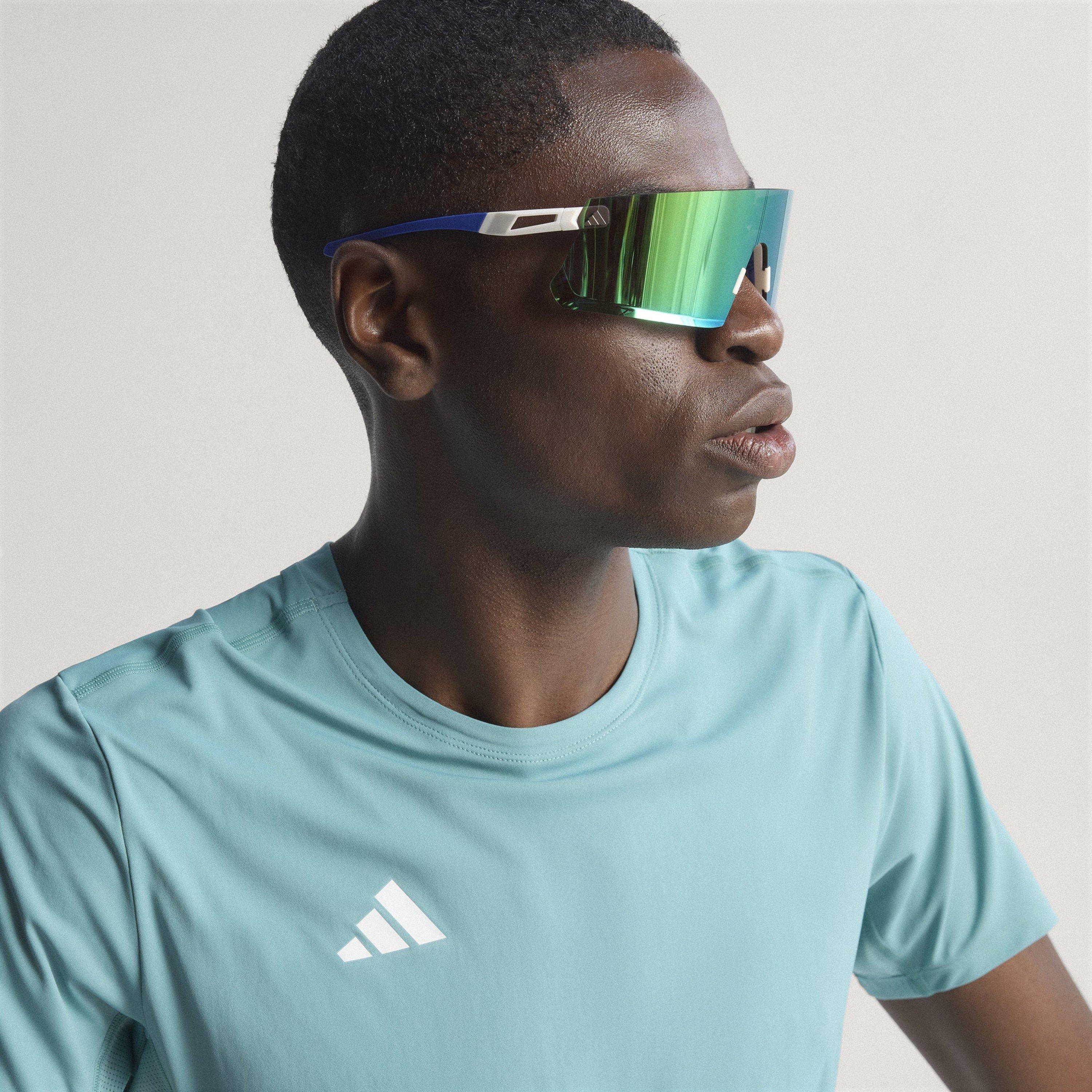 Pudder Teal - adidas - Adizero Essentials Running T-Shirt Mens - 10