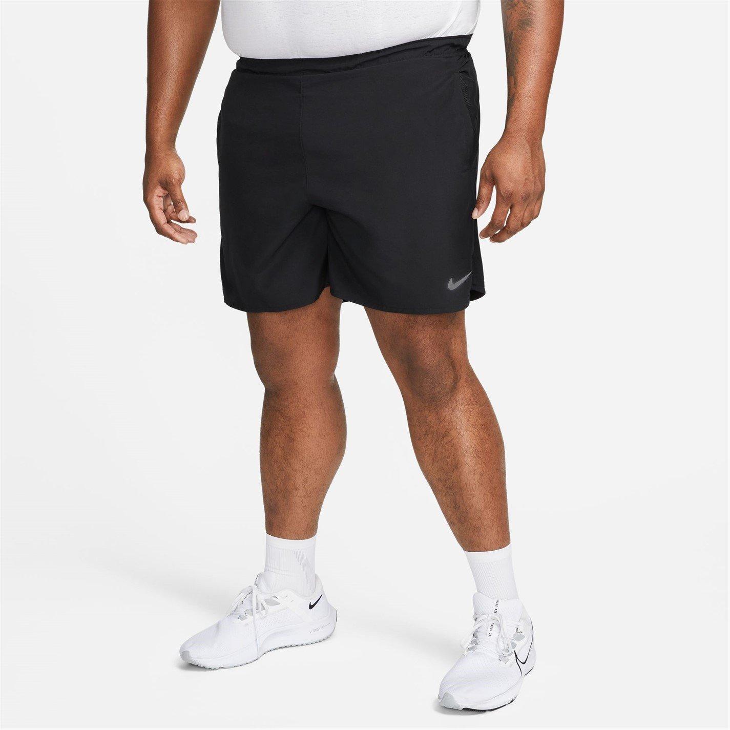 Schwarz - Nike - Challenger Mens 2-in-1 Running Shorts - 10