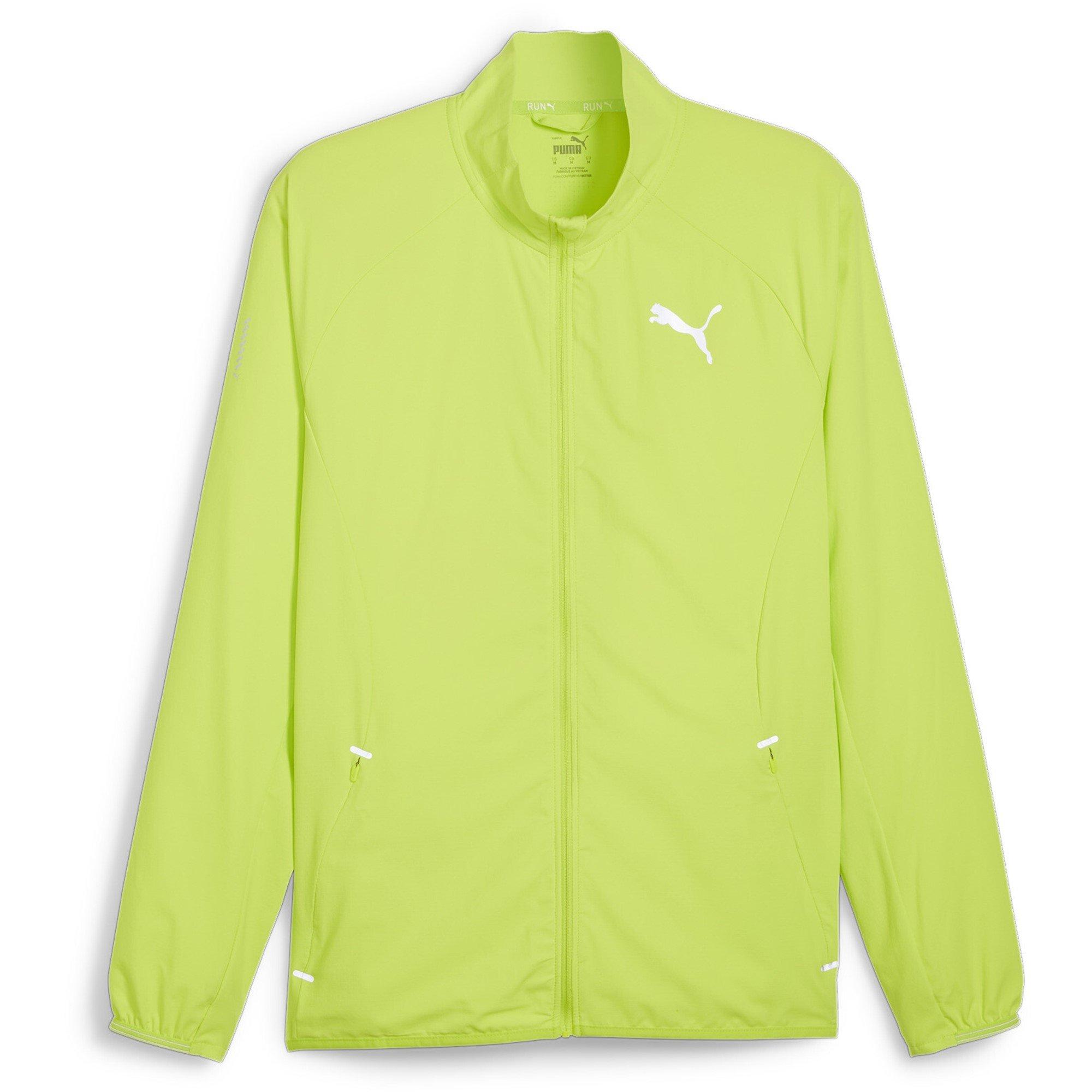 Puma Men's Run Elite Ultraweave Performance Running Jacket - Lime Pow - S