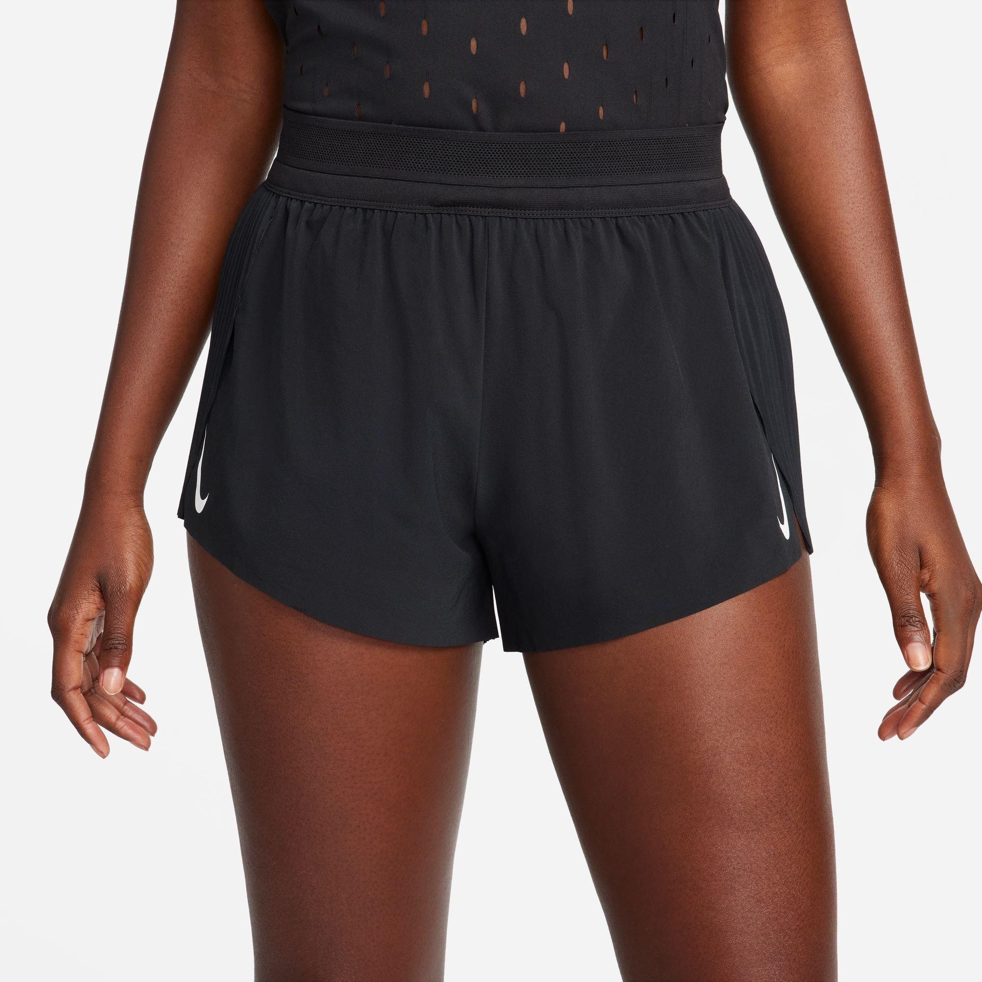 Nike Women's Aero Swift Dri-Fit Adv Running Shorts - Black 09 - 16 (XL)