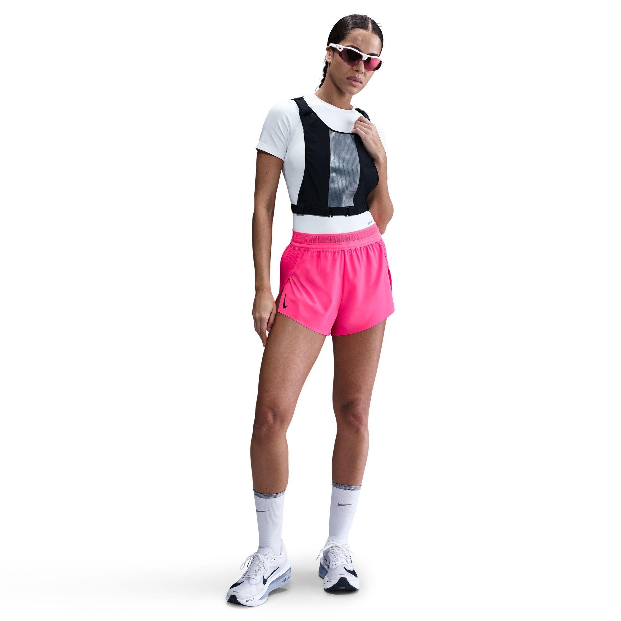 Pink/Black - Nike - Aero Swift Dri-FIT ADV Running Shorts Womens - 3