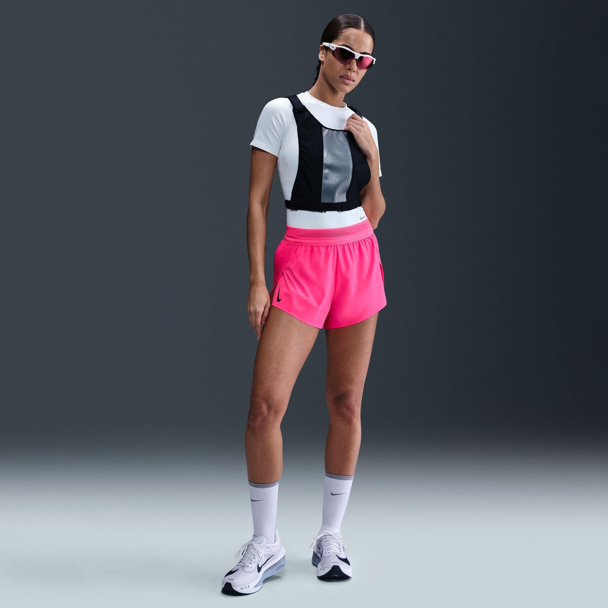 Pink/Black - Nike - Aero Swift Dri-FIT ADV Running Shorts Womens - 7