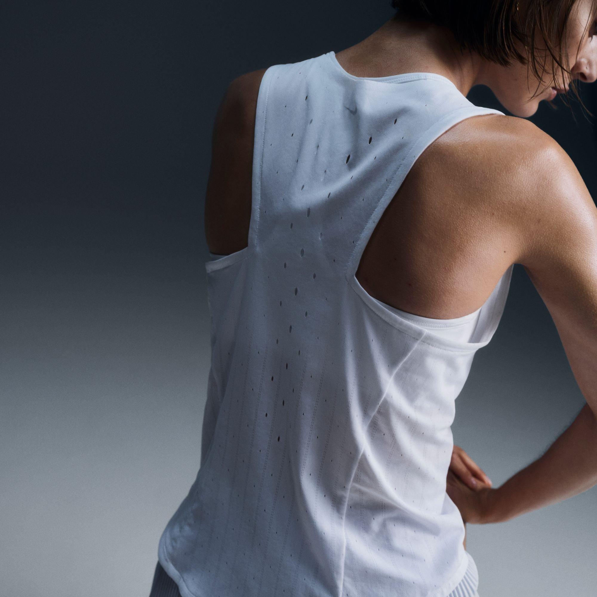 Wit/Zwart - Nike - AeroSwift Women's Dri-FIT ADV Running Singlet - 2