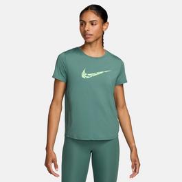 Nike One Swoosh Womens Dri FIT Short Sleeve Running Top