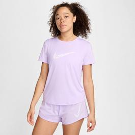 Nike One Swoosh Womens Dri FIT Short Sleeve Running Top