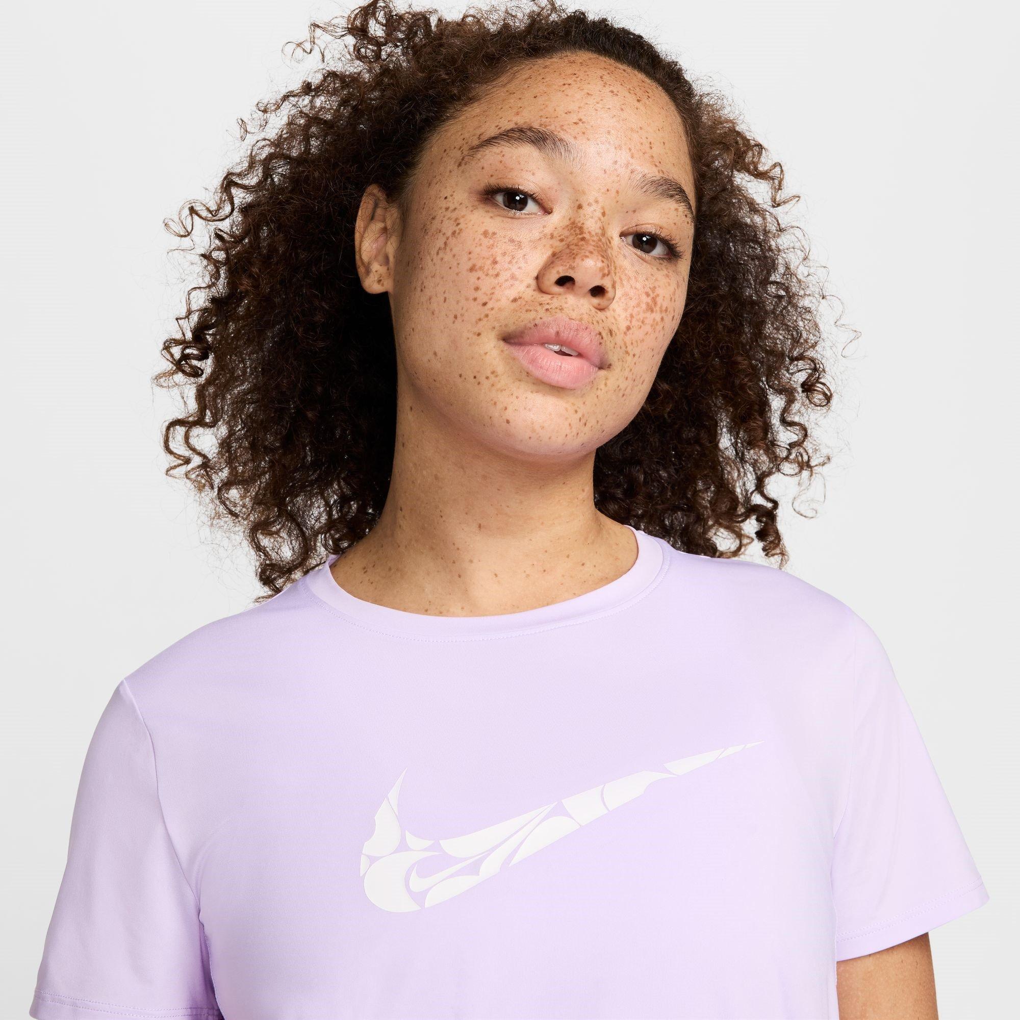 Lilac Bloom - Nike - One Swoosh Women's Dri-FIT Short-Sleeve Running Top - 3