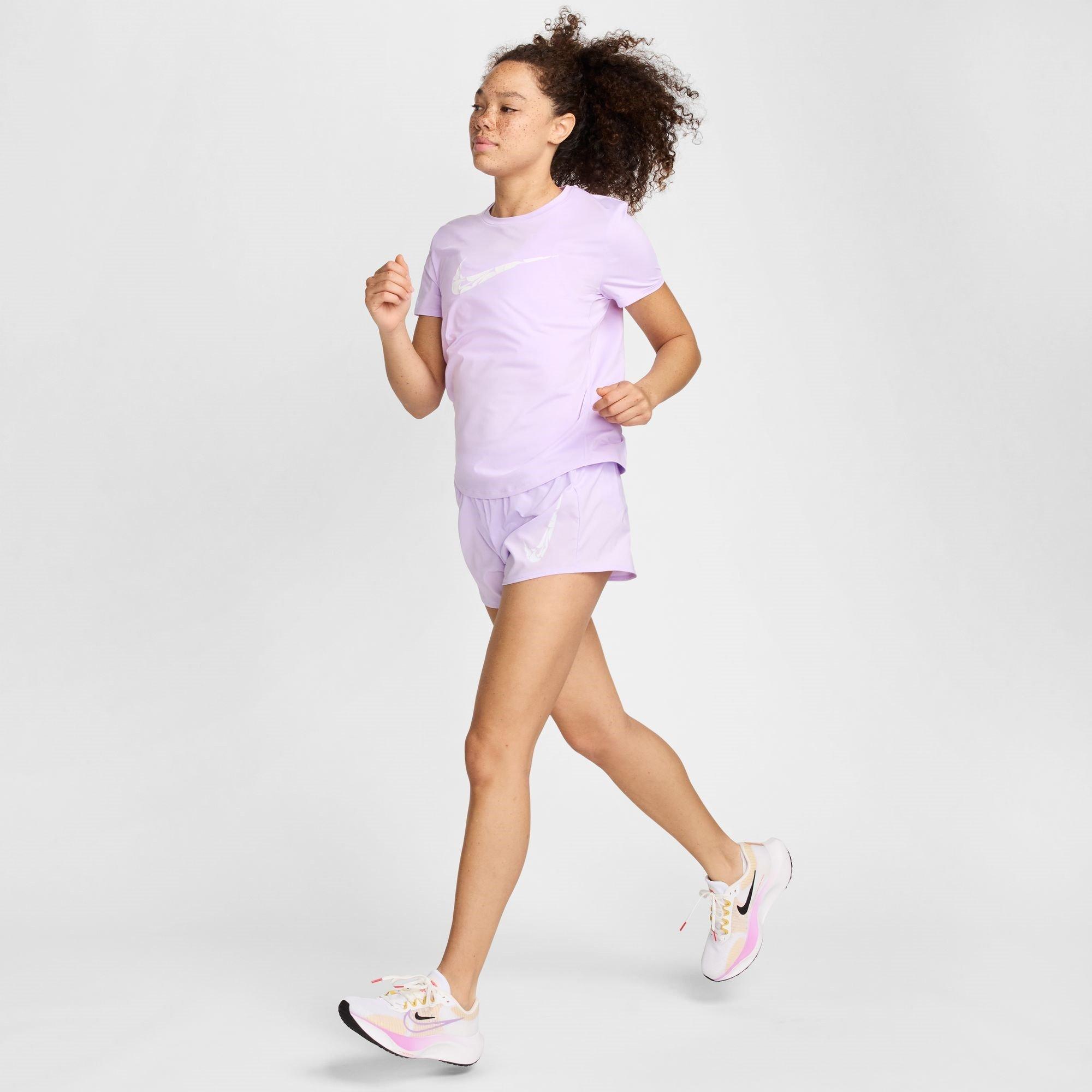 Lilac Bloom - Nike - One Swoosh Women's Dri-FIT Short-Sleeve Running Top - 4