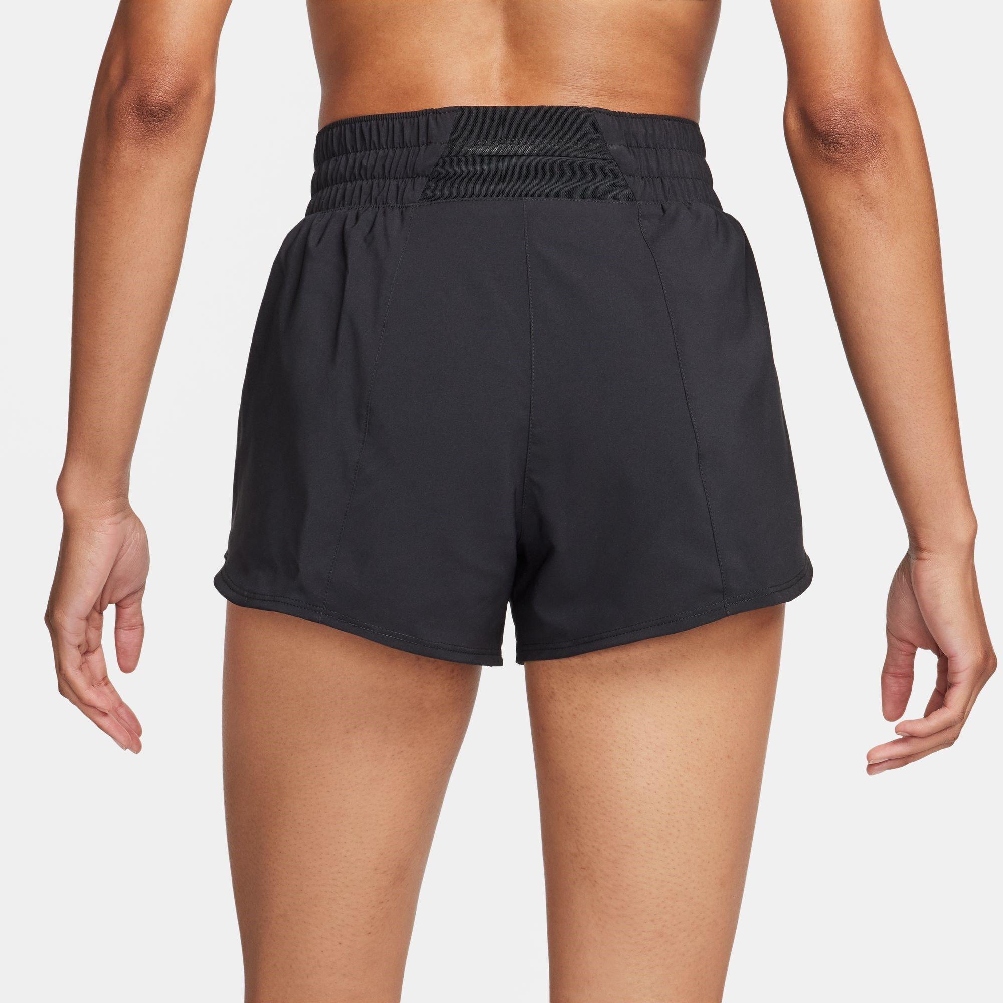 Black - Nike - One Swoosh Women's Dri-FIT Running Mid-Rise Brief-Lined Shorts - 2