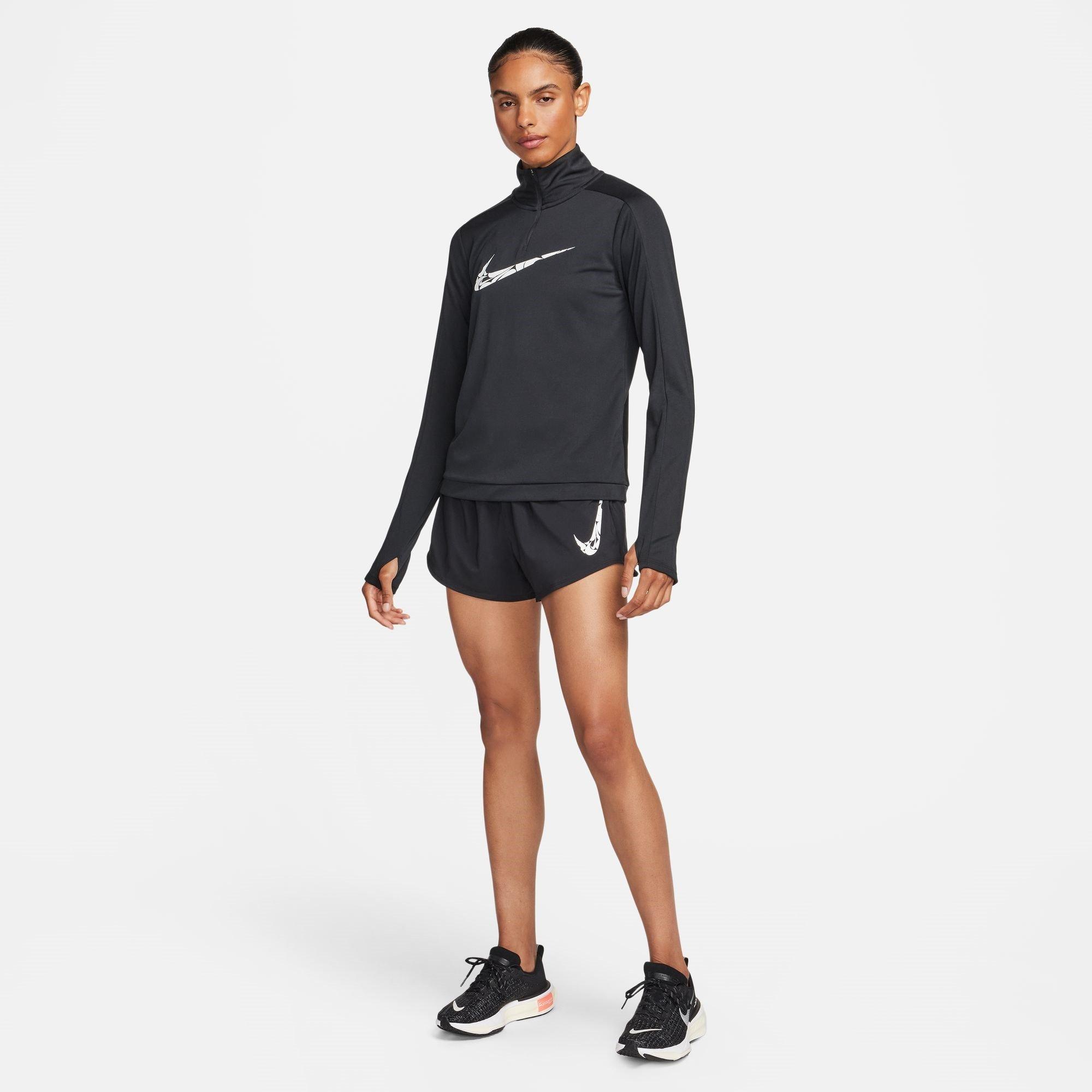 Black - Nike - One Swoosh Women's Dri-FIT Running Mid-Rise Brief-Lined Shorts - 7