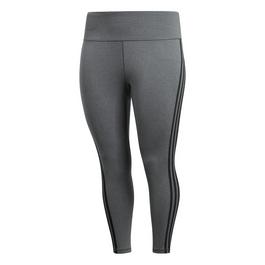 adidas Believe This 3-Stripes 7/8 Leggings (Plus Size) Fe Running Tight Womens