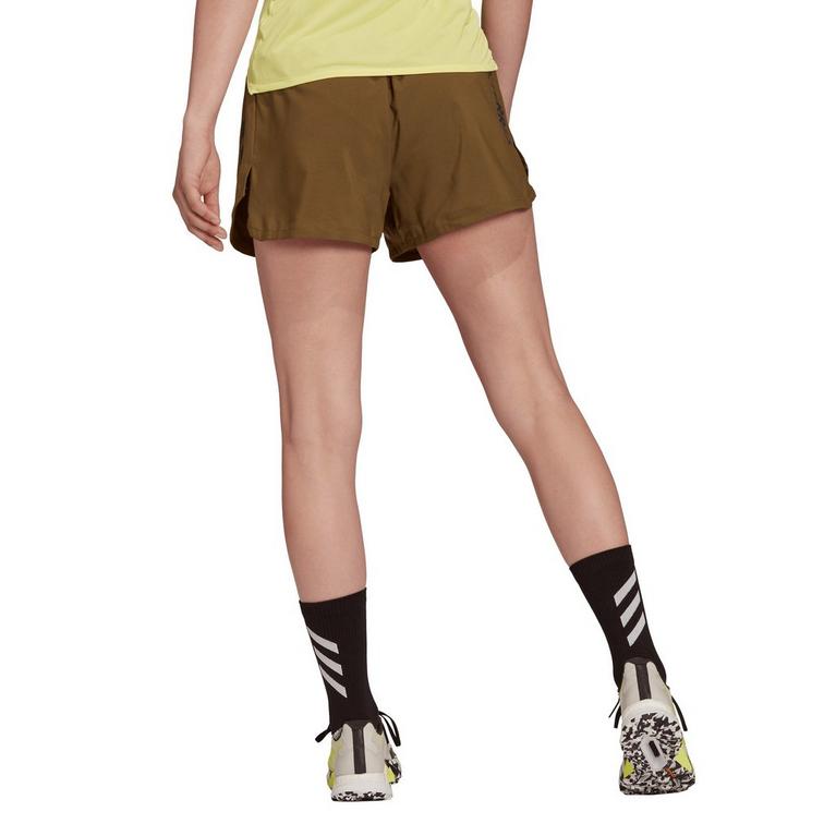 Concentrez-vous sur Olive - adidas - organic cotton mid Shorts long - 3