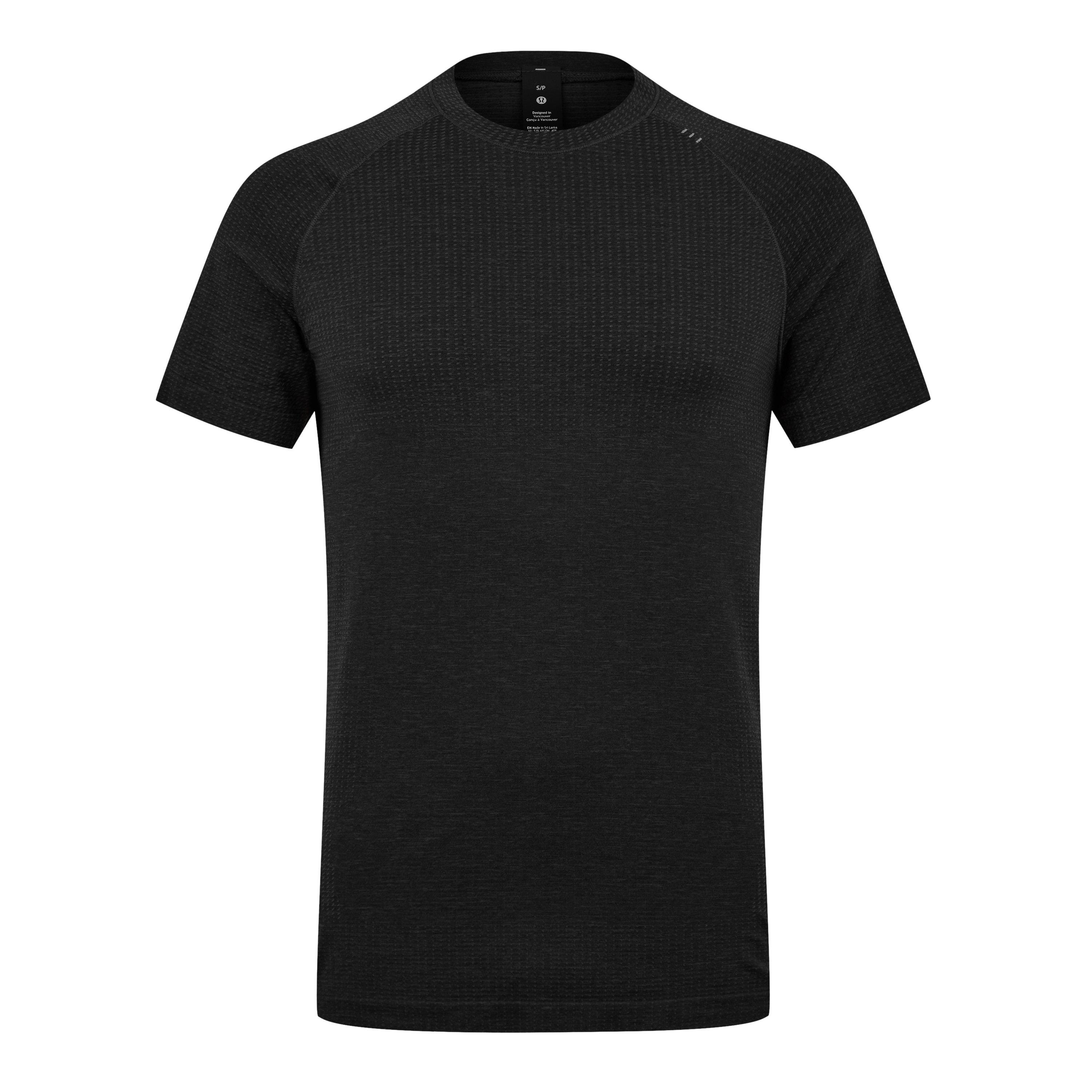 Grey/Black - Lululemon - Men'S Metal Vent Tech 2.5 Stretch Jersey T-Shirt - 7