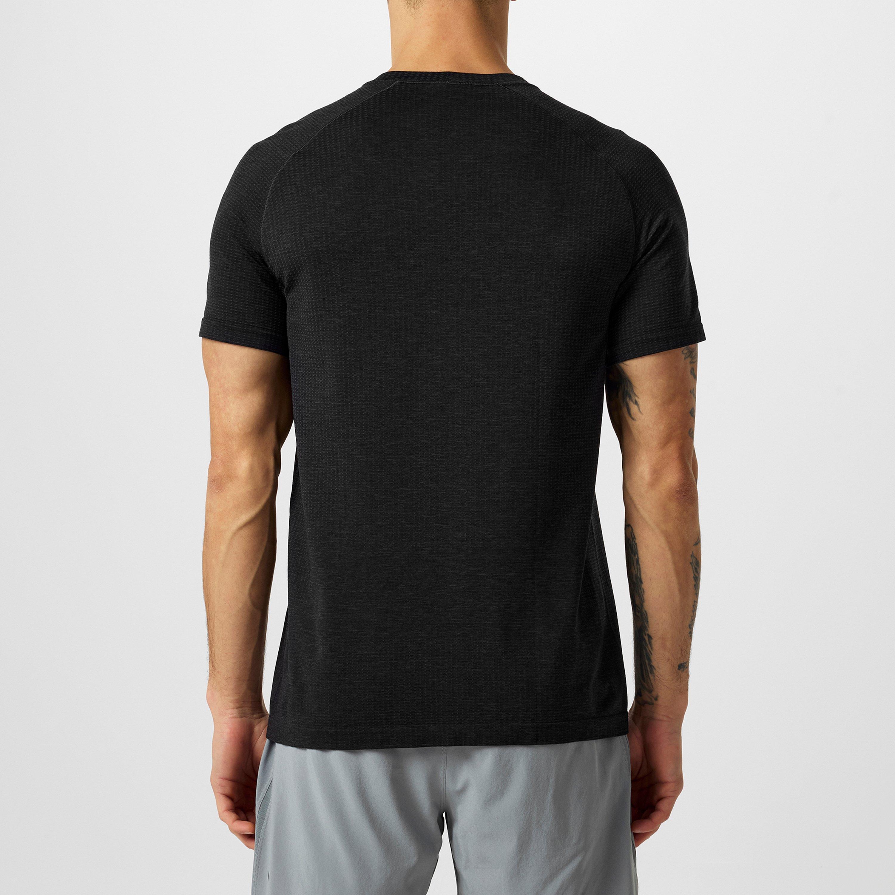 Grey/Black - Lululemon - Men'S Metal Vent Tech 2.5 Stretch Jersey T-Shirt - 4