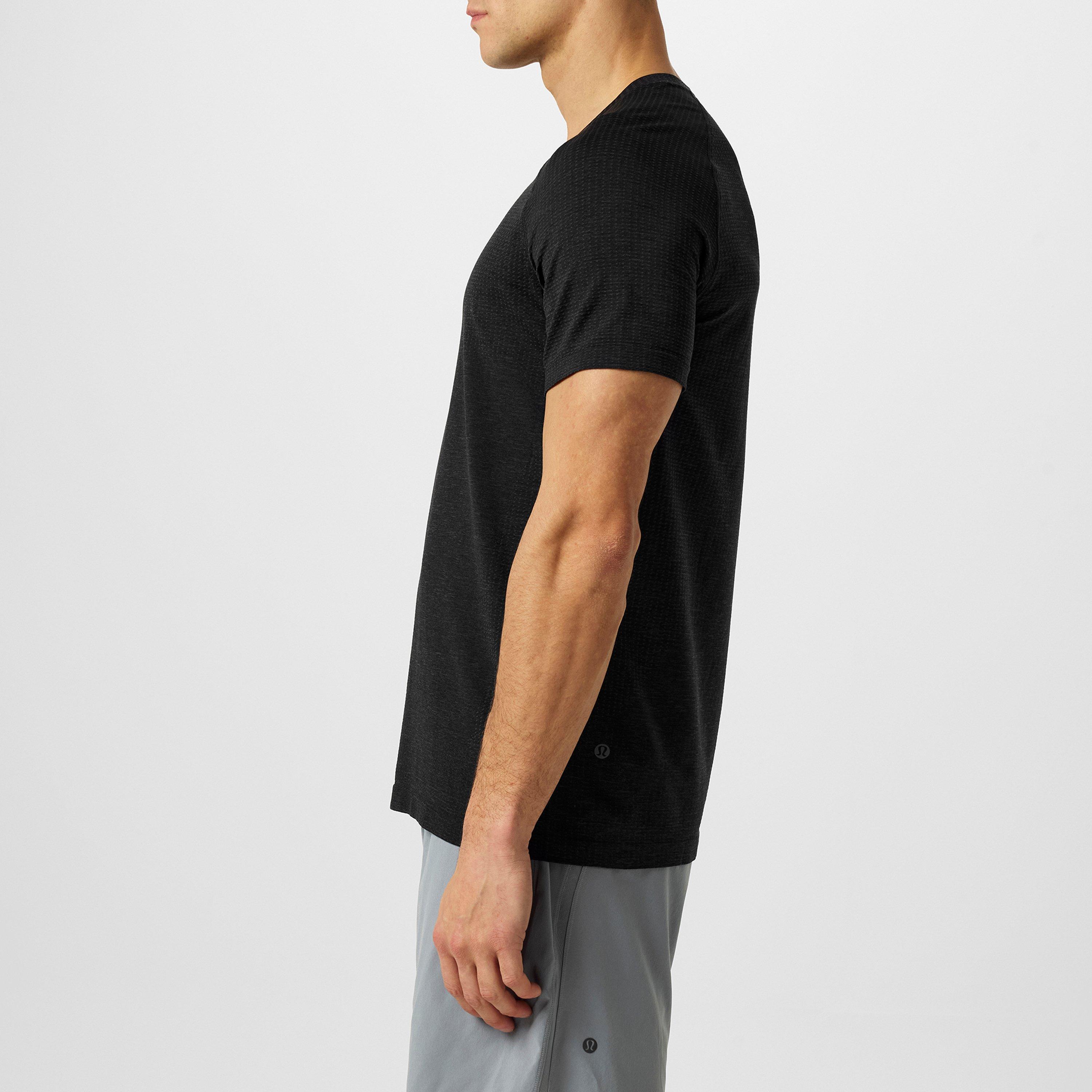 Grey/Black - Lululemon - Men'S Metal Vent Tech 2.5 Stretch Jersey T-Shirt - 5
