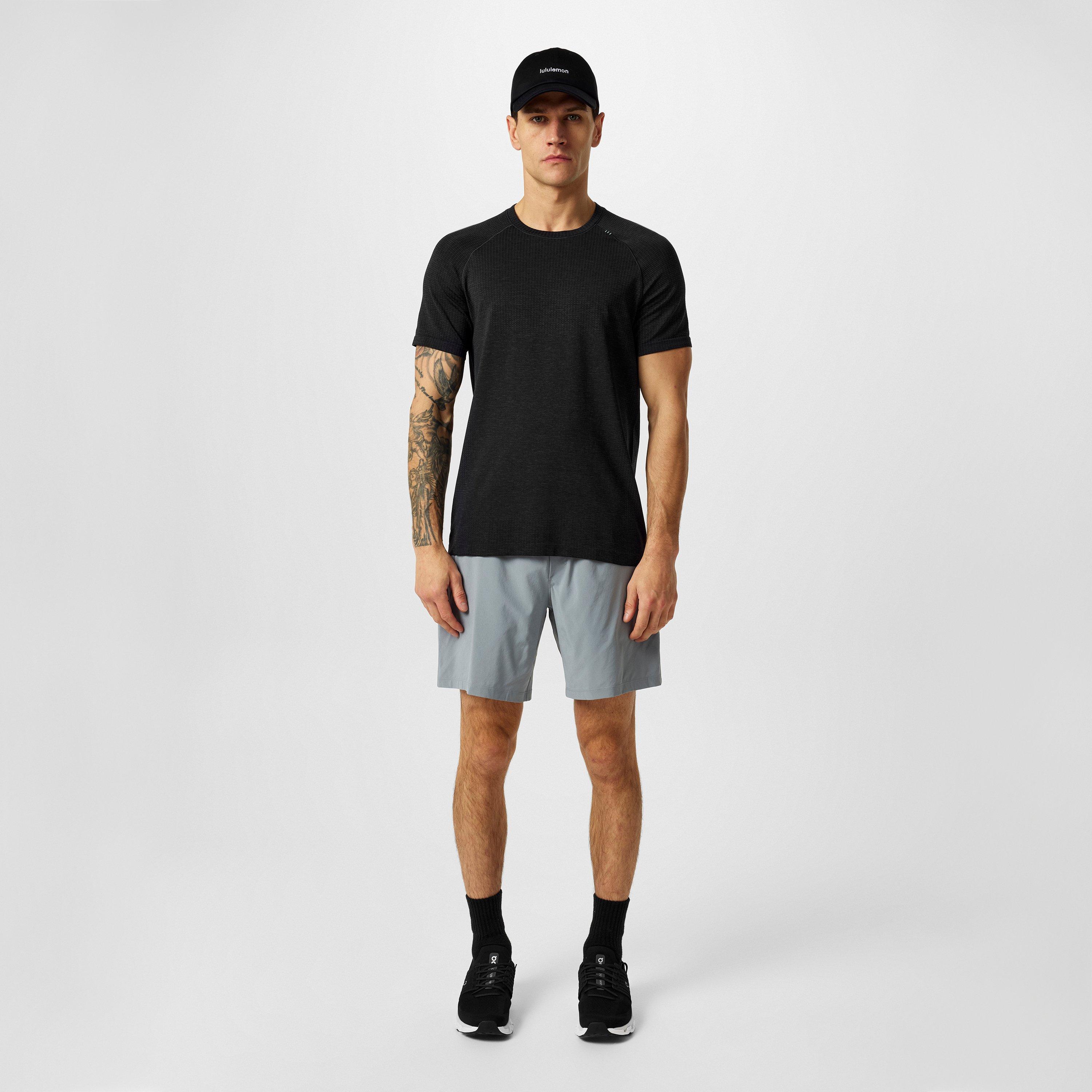 Grey/Black - Lululemon - Men'S Metal Vent Tech 2.5 Stretch Jersey T-Shirt - 6