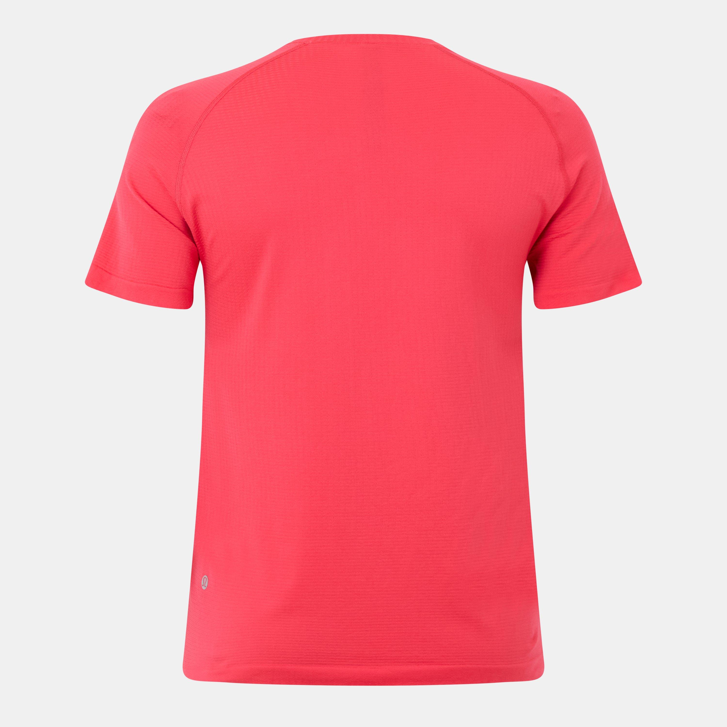 Red Glow - Lululemon - Men'S Metal Vent Tech 2.5 Stretch Jersey T-Shirt - 2