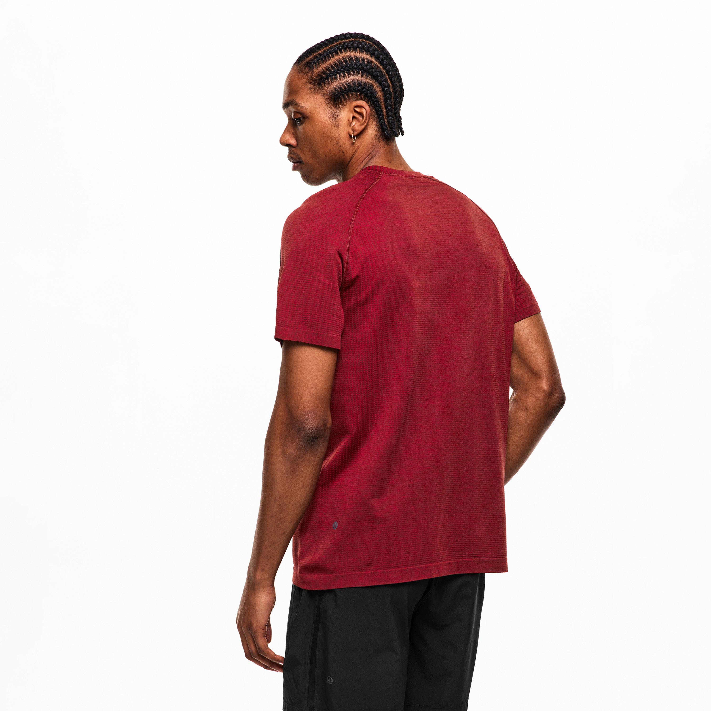 Burg Ox Red - Lululemon - Men'S Metal Vent Tech 2.5 Stretch Jersey T-Shirt - 4