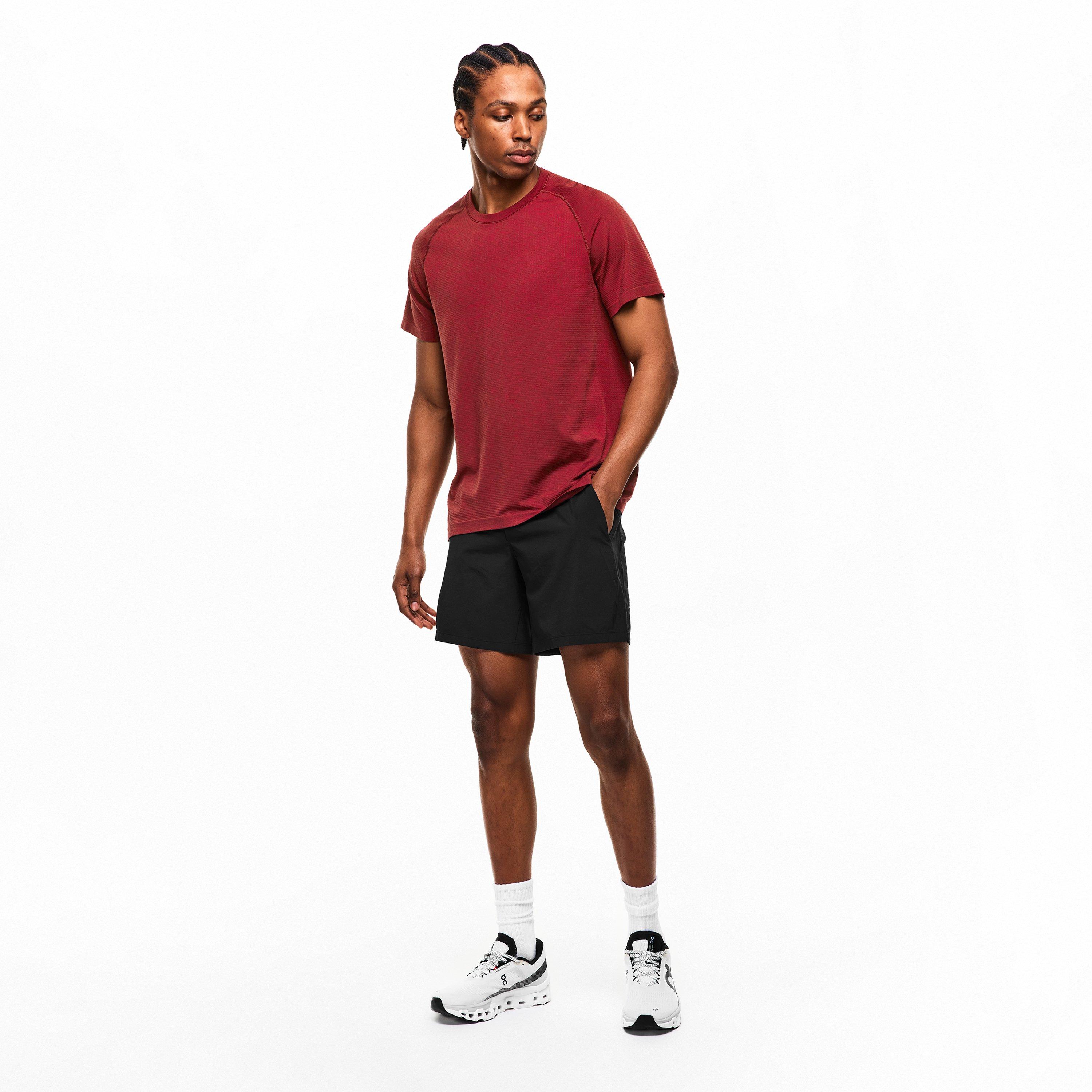 Burg Ox Red - Lululemon - Men'S Metal Vent Tech 2.5 Stretch Jersey T-Shirt - 6