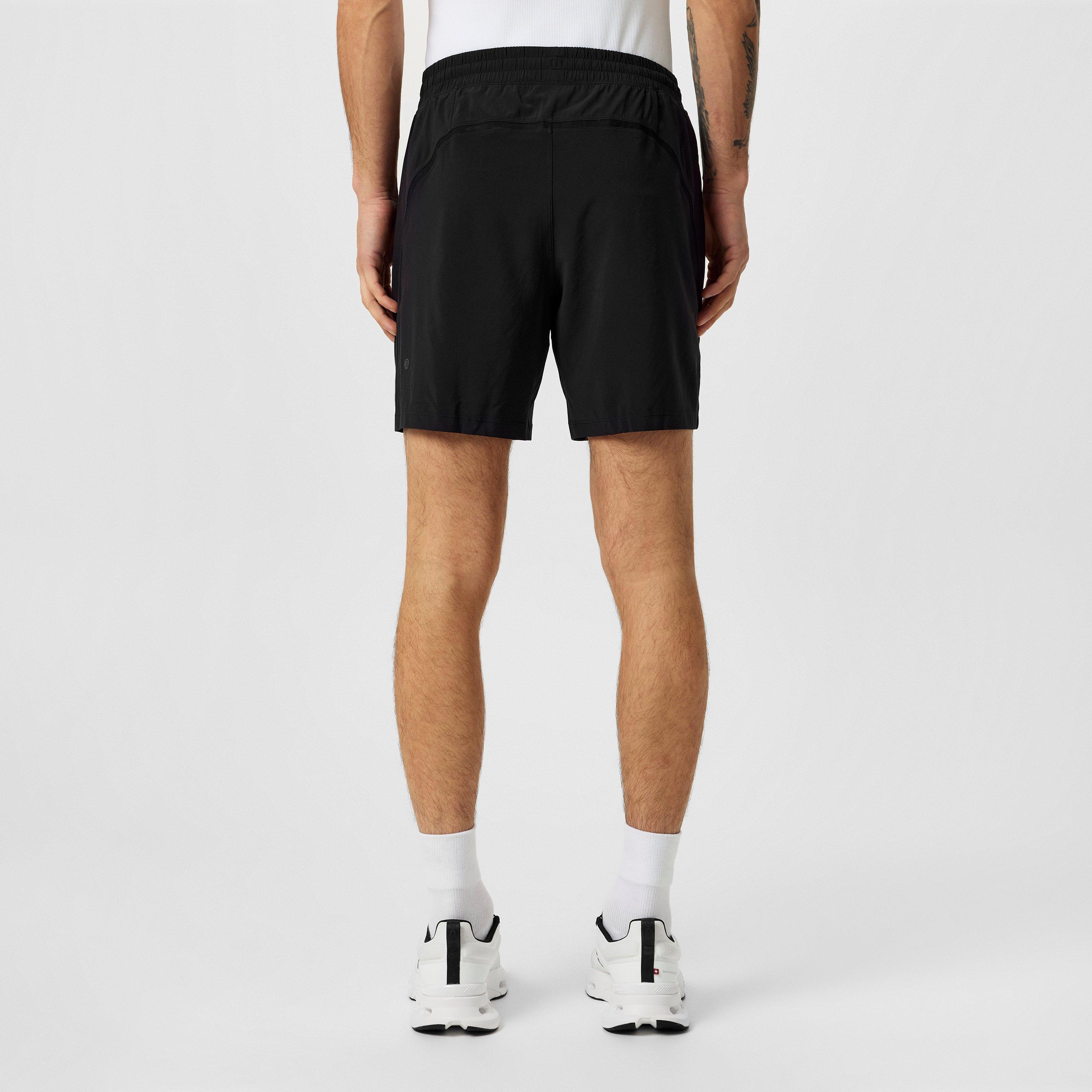 Black - Lululemon - Men'S Pace Breaker Linerless Running Shorts, 7-Inch - 4