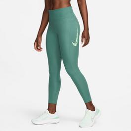 Nike Swoosh Fast Womens Mid Rise 7 8 Leggings