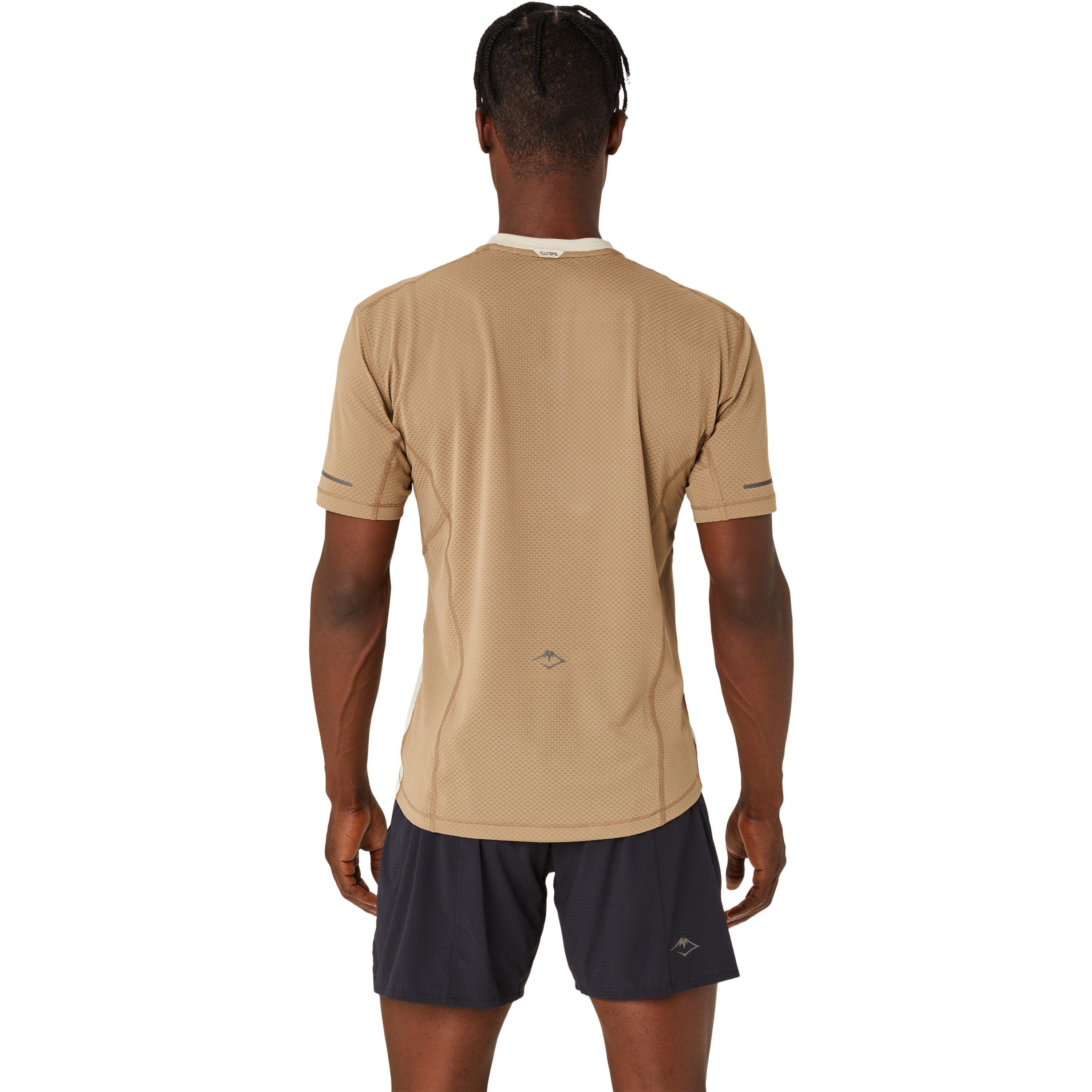 Beige - Asics - Fuji Short Sleeve Top Sn42 - 2