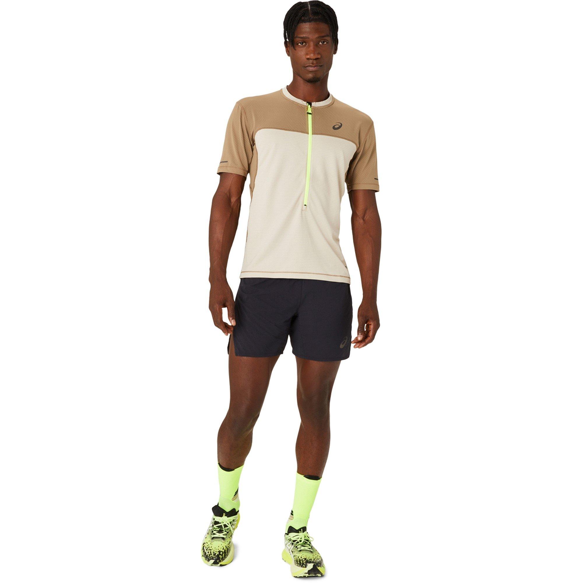 Beige - Asics - Fuji Short Sleeve Top Sn42 - 3