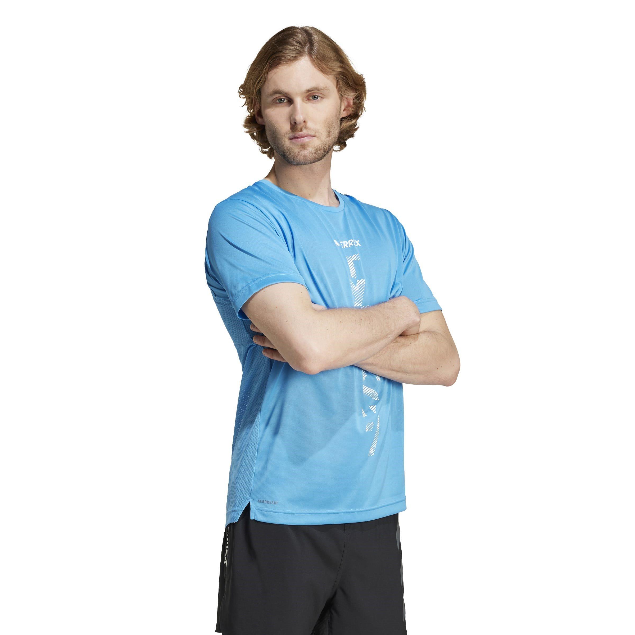 Azul Pulsante - adidas - Terrex Agravic Trail Running T-Shirt - 4