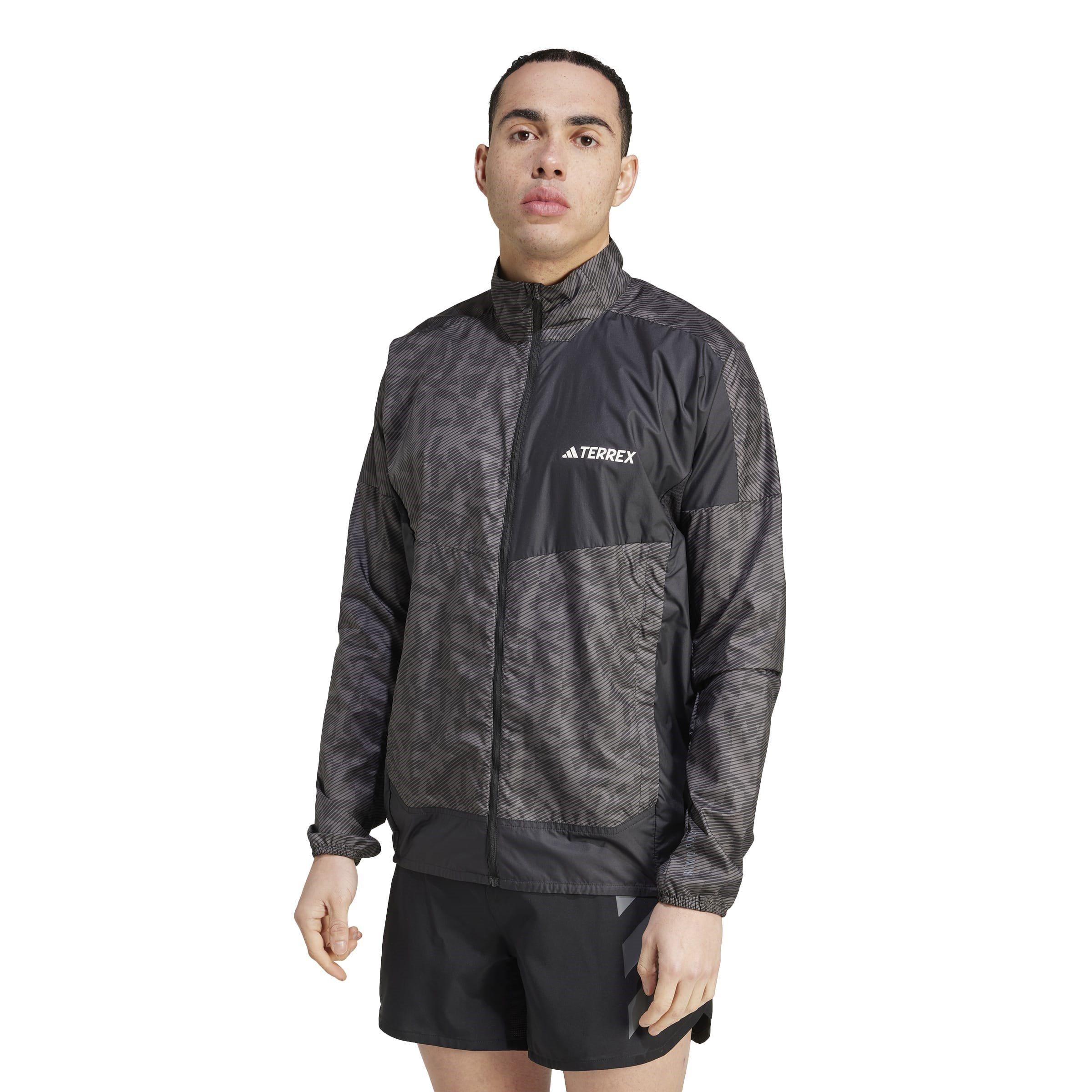 Kul / Sort - adidas - Terrex Trail Running Wind Jacket - 2