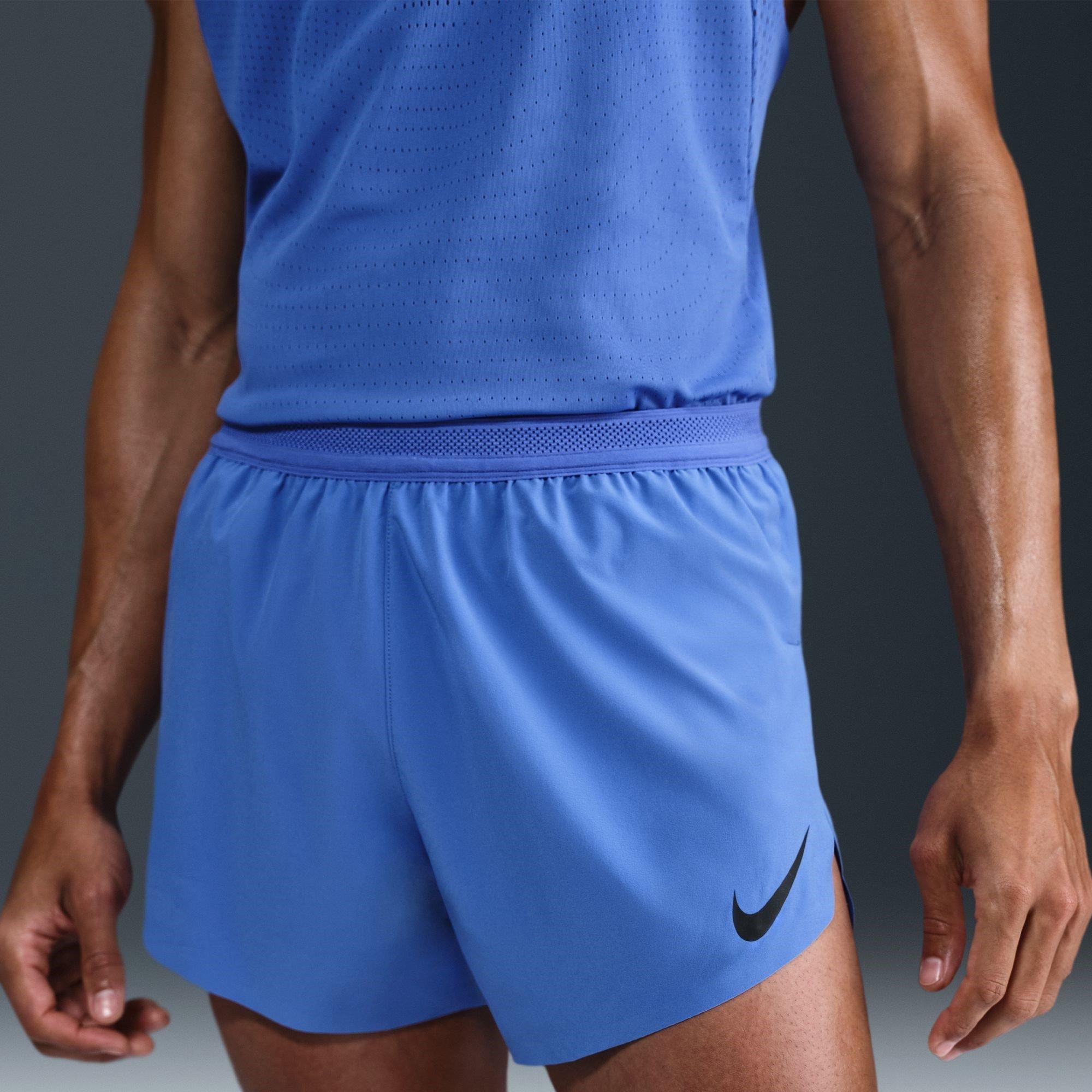 Azul/Negro - Nike - AeroSwift Men's Dri-FIT ADV Shorts - 9