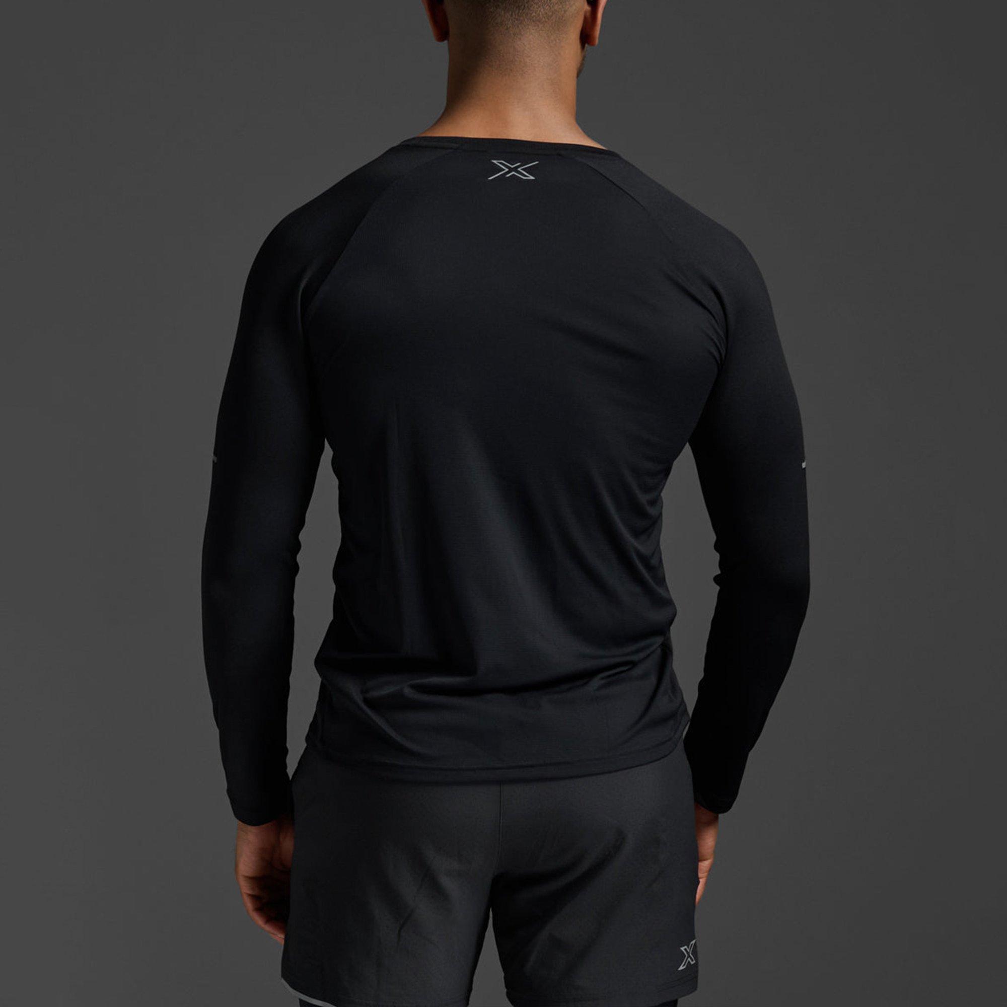 Black/Silver - 2XU - Aero Ls Top Sn54 - 2