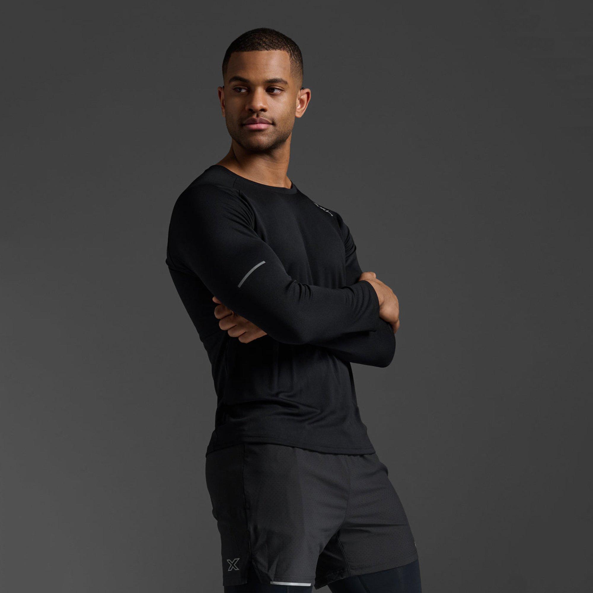 Black/Silver - 2XU - Aero Ls Top Sn54 - 6