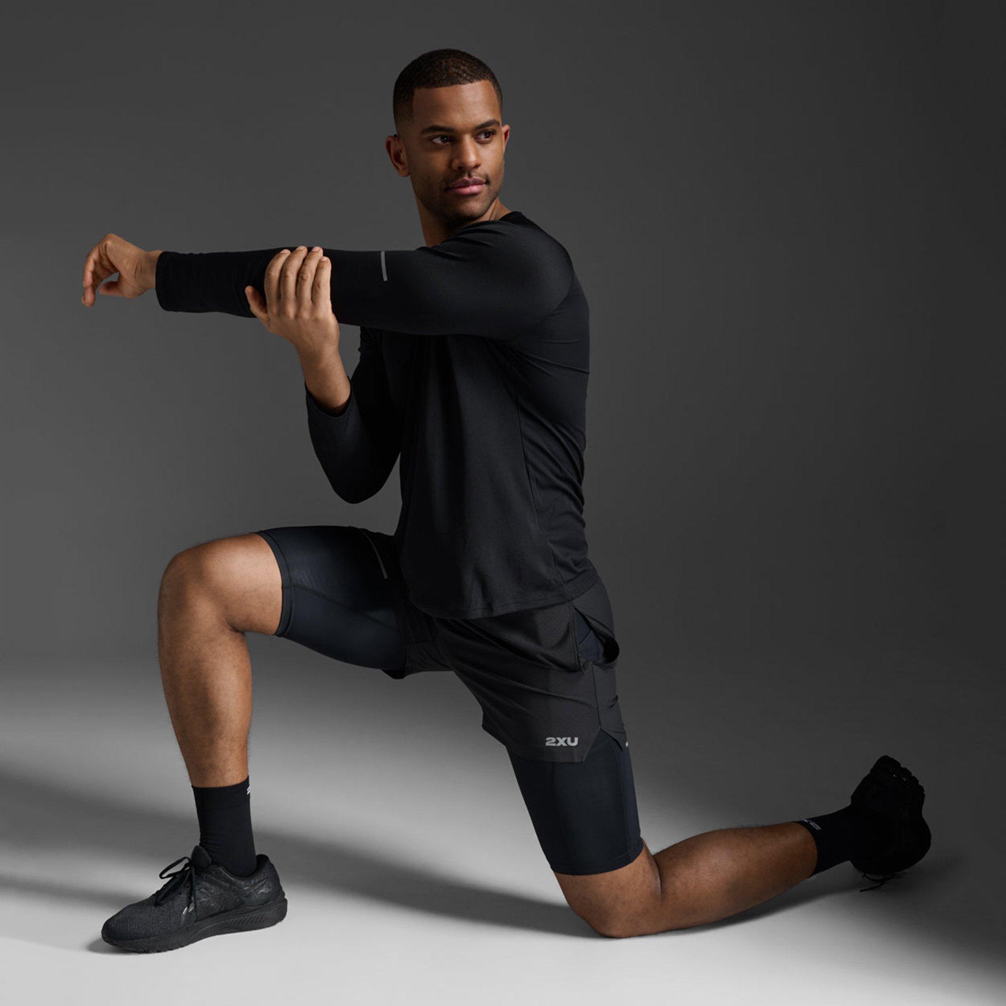 Black/Silver - 2XU - Aero Ls Top Sn54 - 7