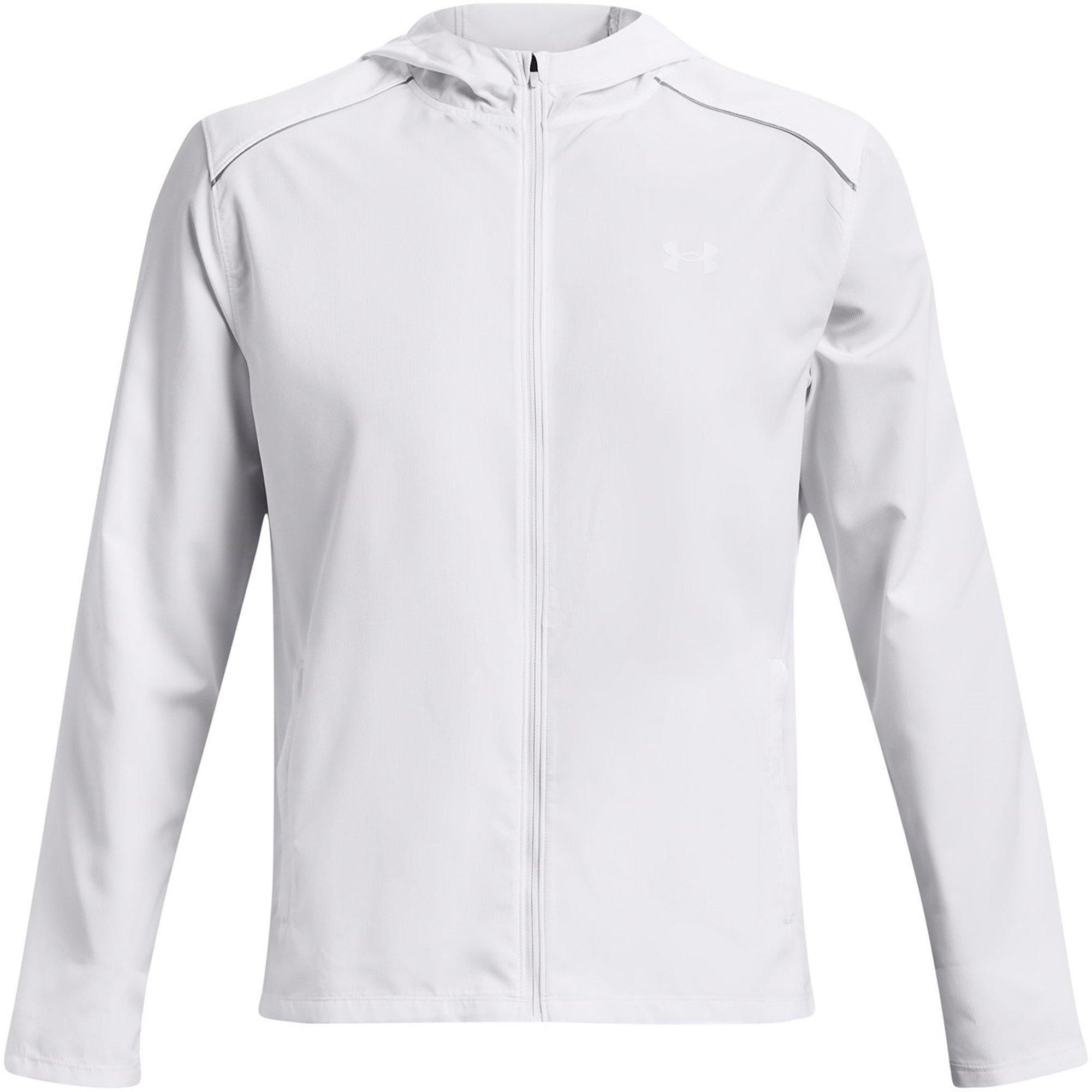 Under Armour Men's Storm Run Water And Wind Resistant Performance Running Jacket - White - XL