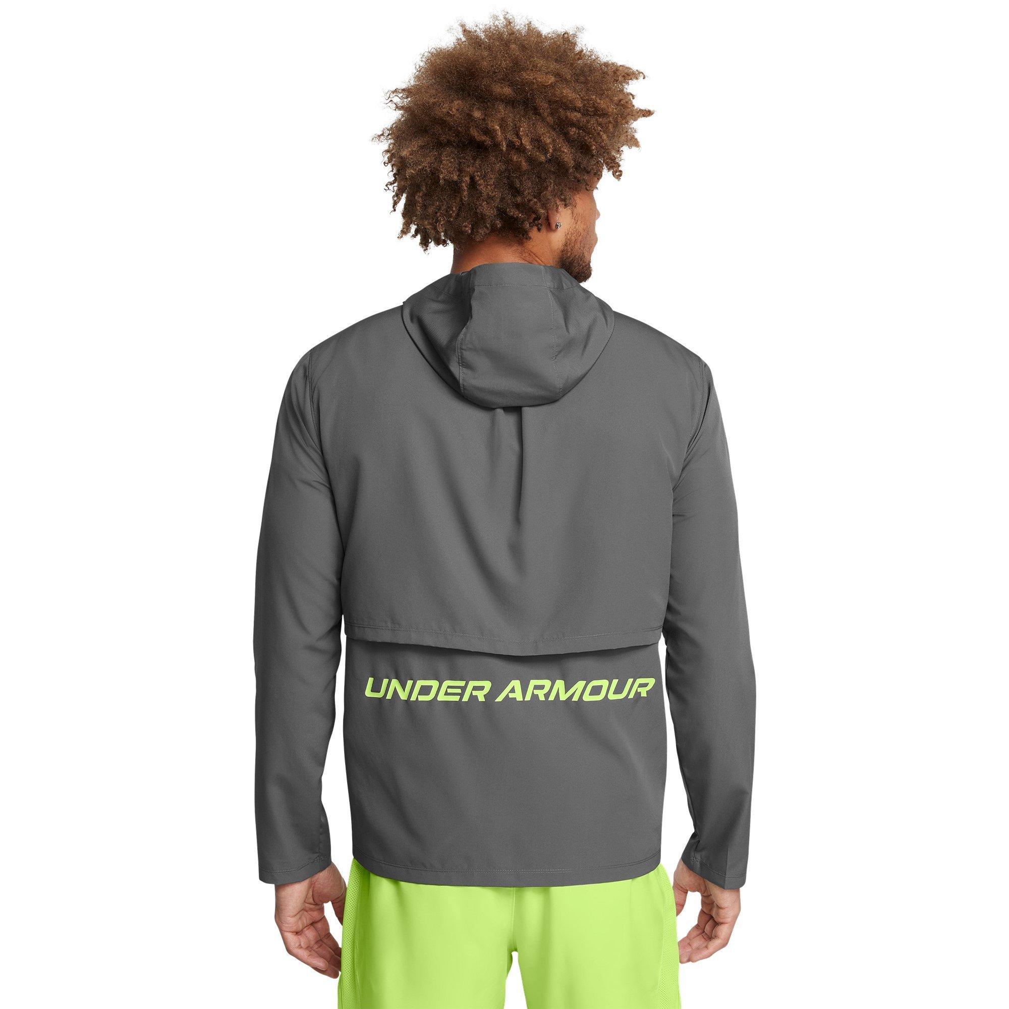 Gray - Under Armour - STORM RUN HOODED JACKET - 3
