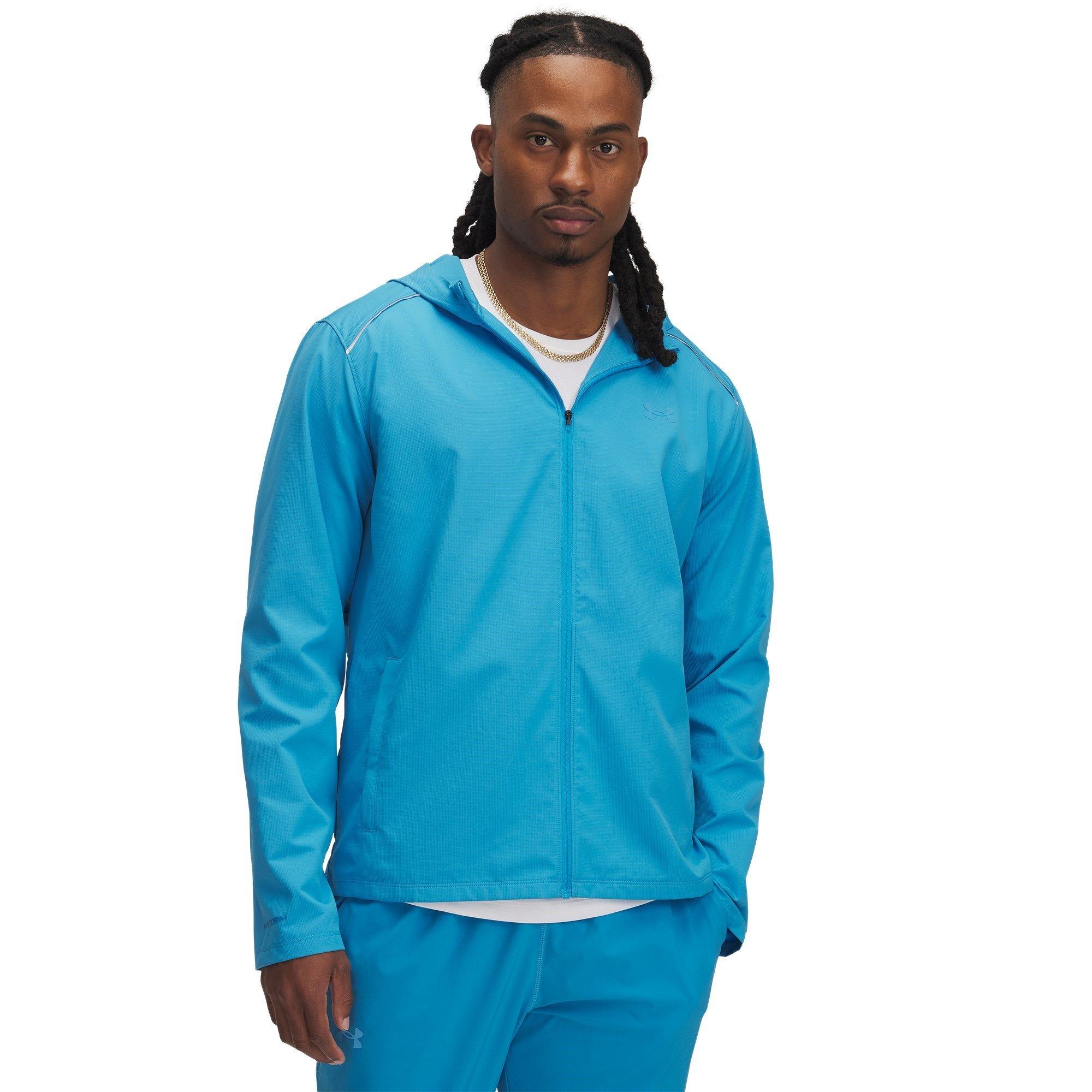 Under Armour Men's Storm Run Water And Wind Resistant Performance Running Jacket - Blue - XL